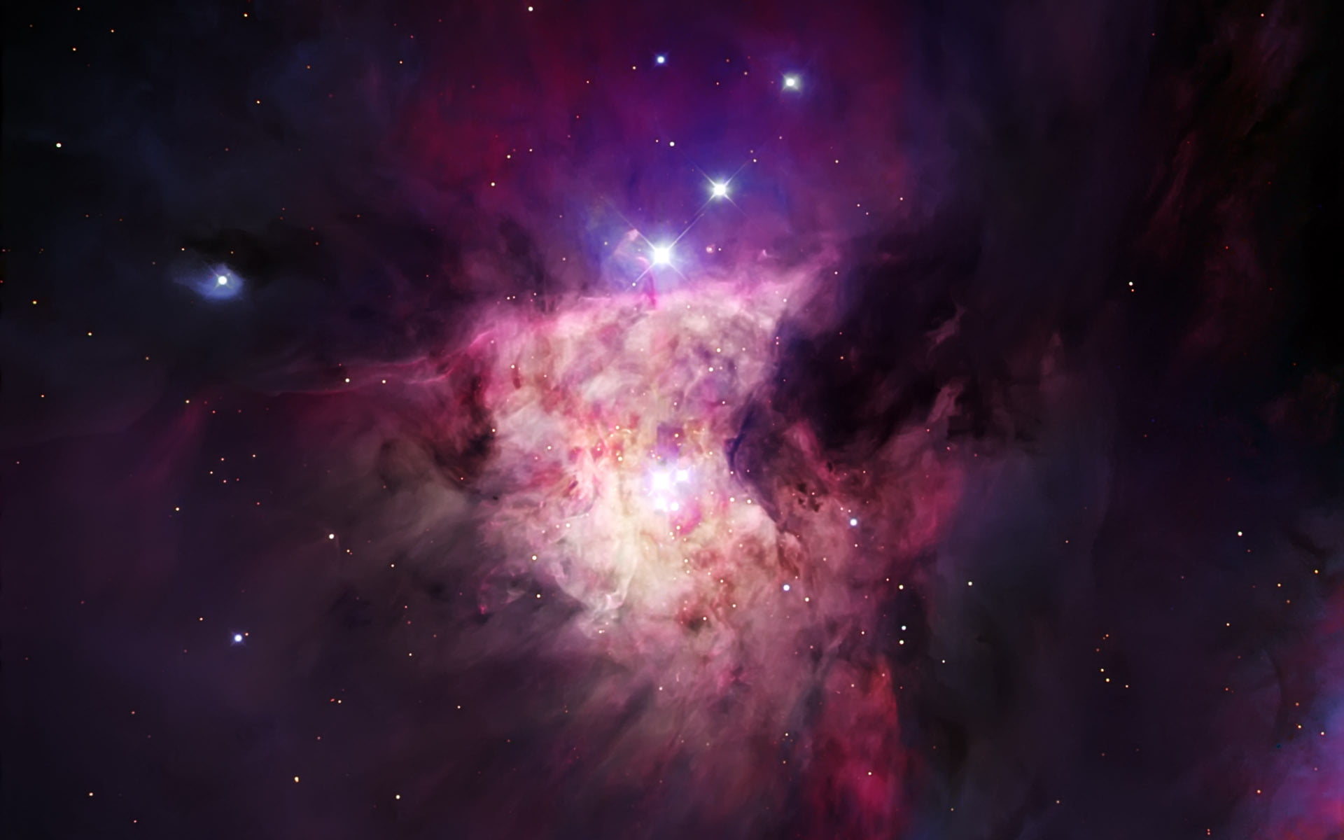 pink and purple galaxy, space, nebula, beautiful, astronomy, star - Space