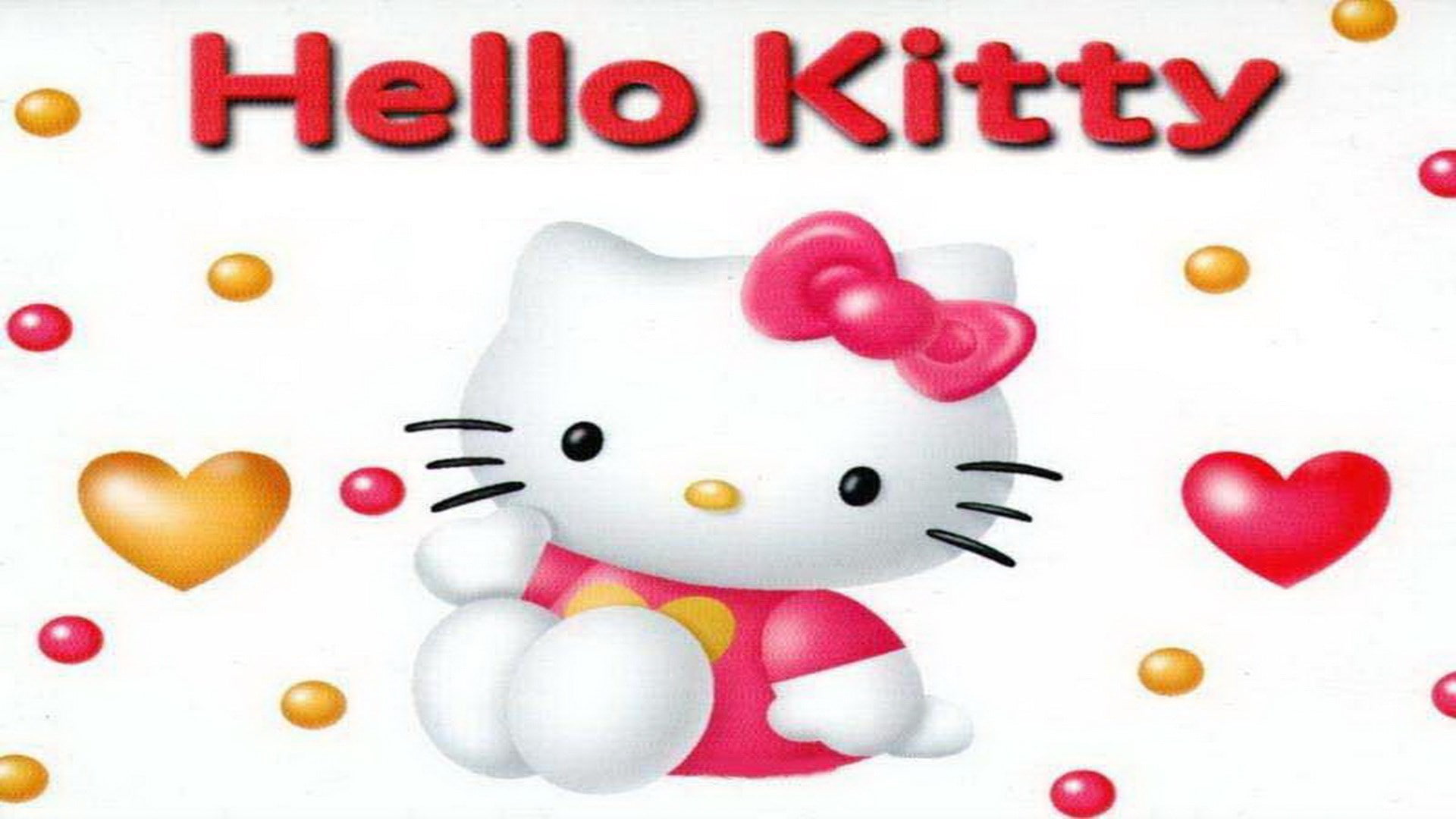hello kitty  hd backgrounds images, red, white color, no people