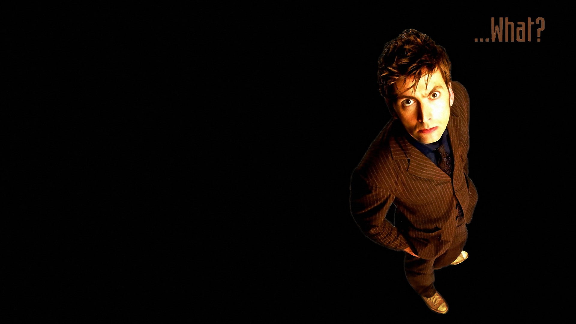 David Tennant, Doctor Who, black background, Tenth Doctor, actor