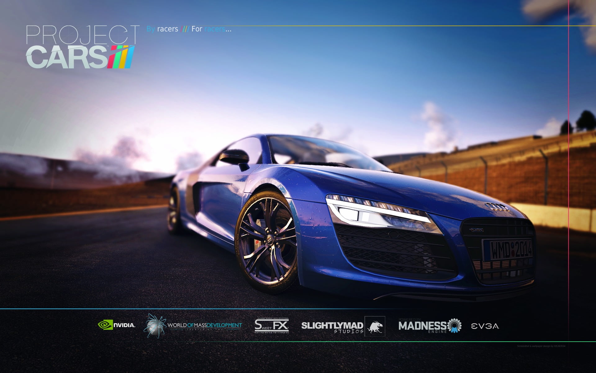 Project Cars photo digital wallpaper, Audi, Audi R8, video games