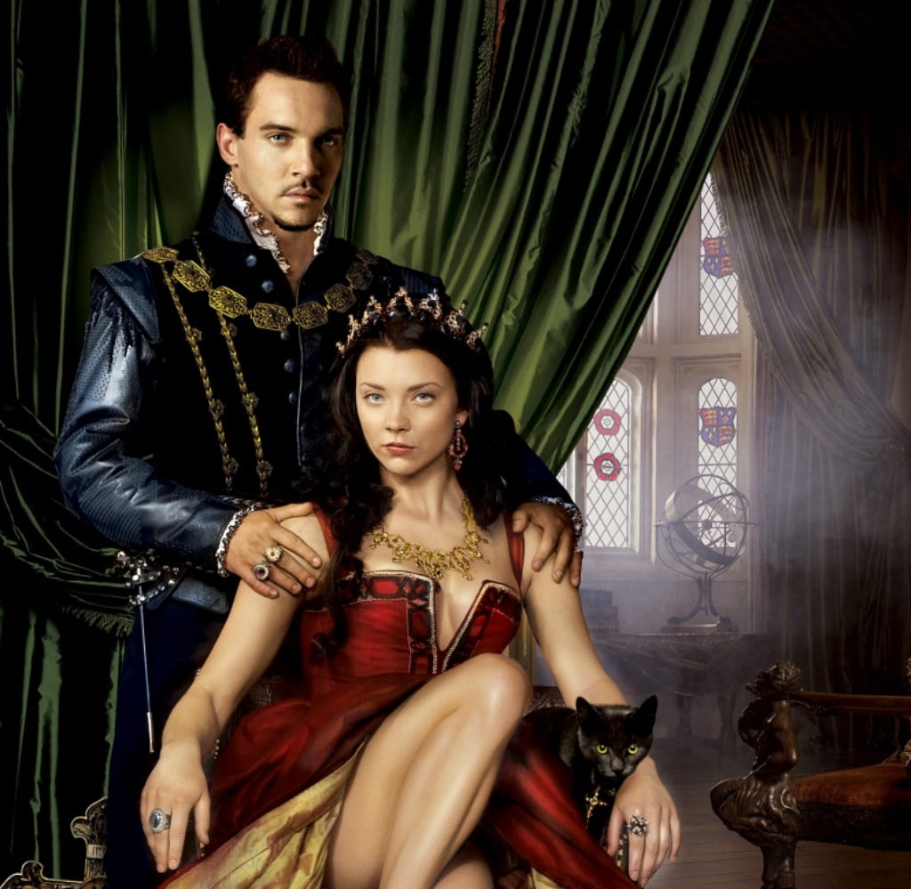 The Tudors (TV Series 2007–2010), poster, red, black, man