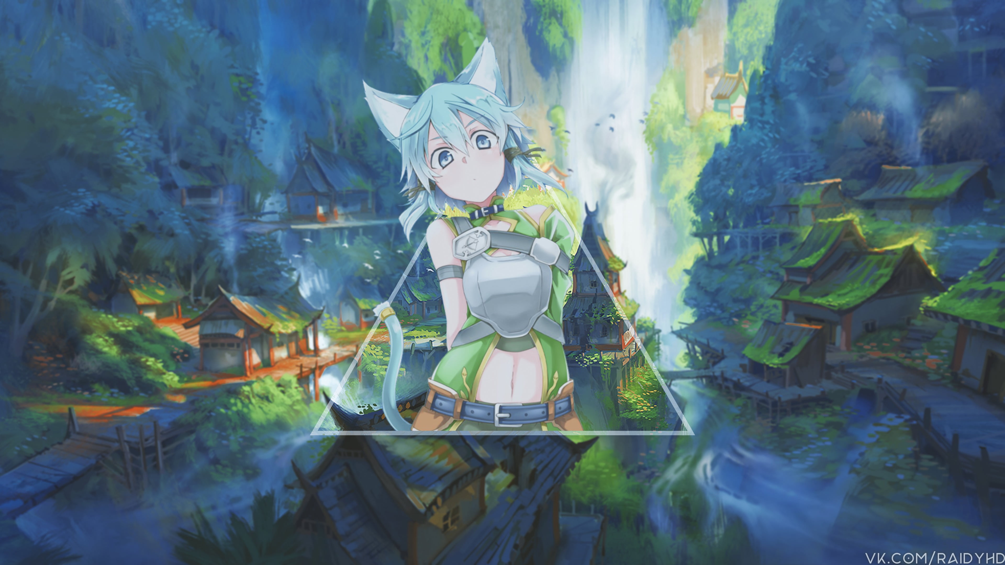 anime, anime girls, Sinon (Sword Art Online), picture-in-picture