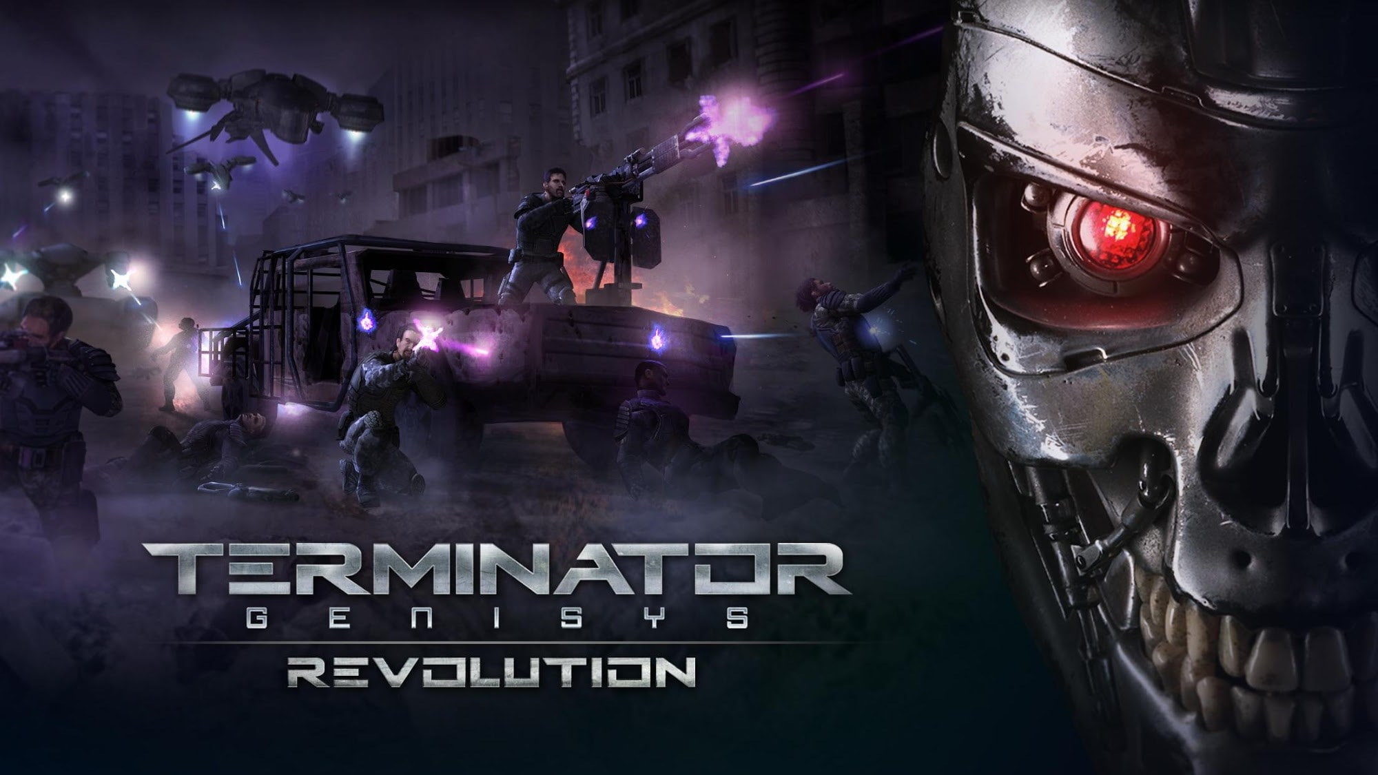 terminator genisys revolution, night, communication, text, transportation