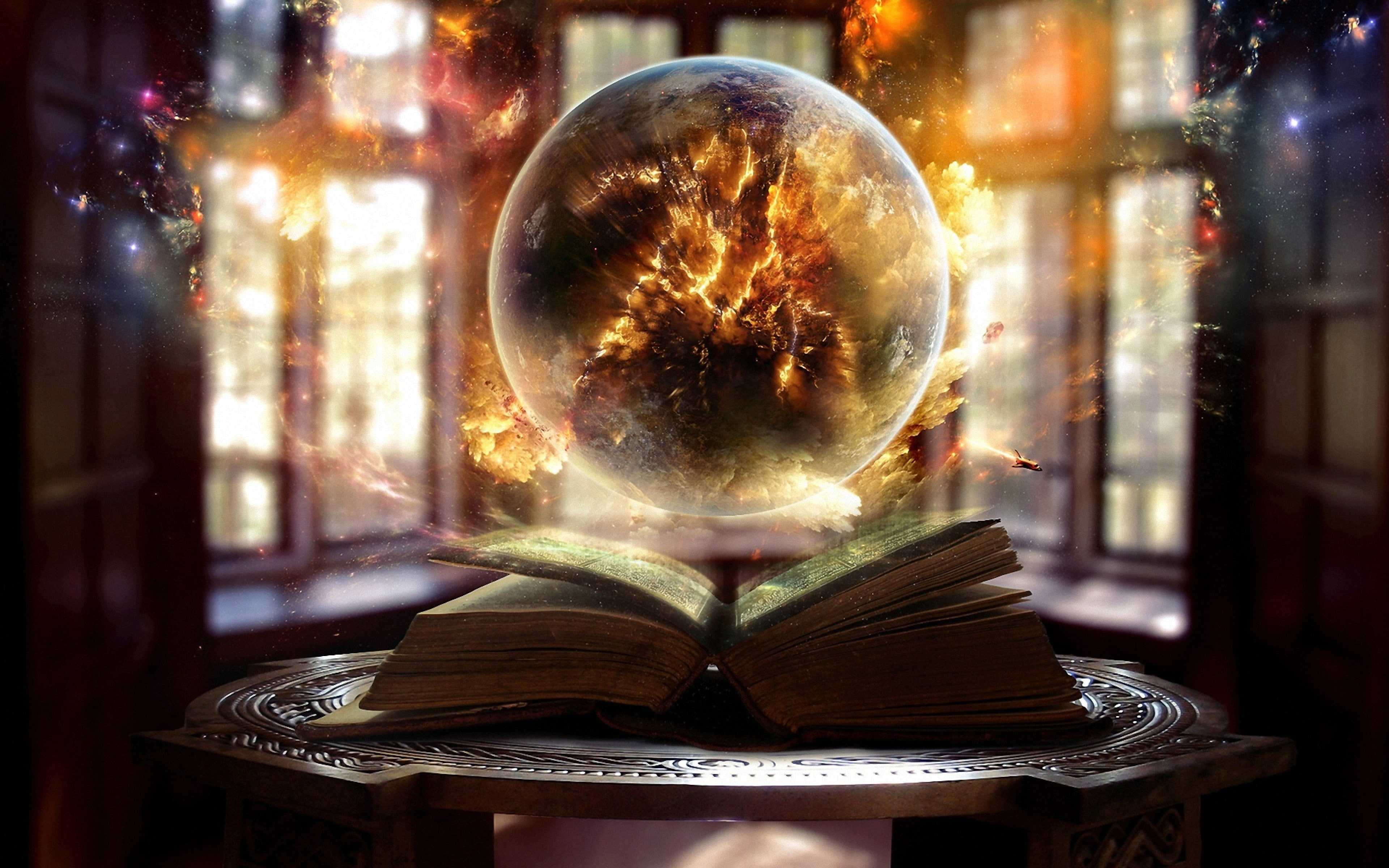 book, sphere backgrounds, magic, sorcery