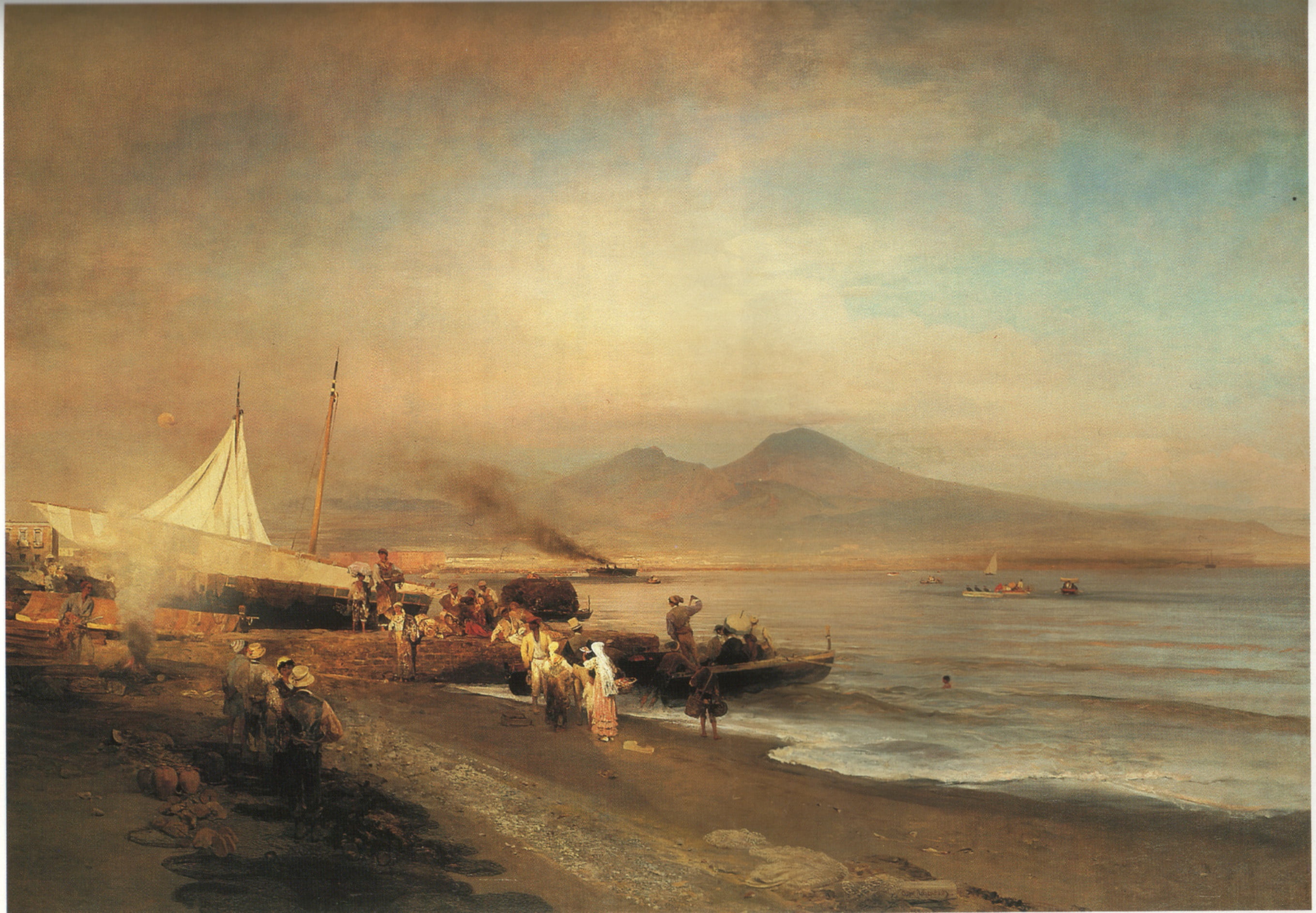 Achenbach, Oswald, THE BAY OF NAPLES