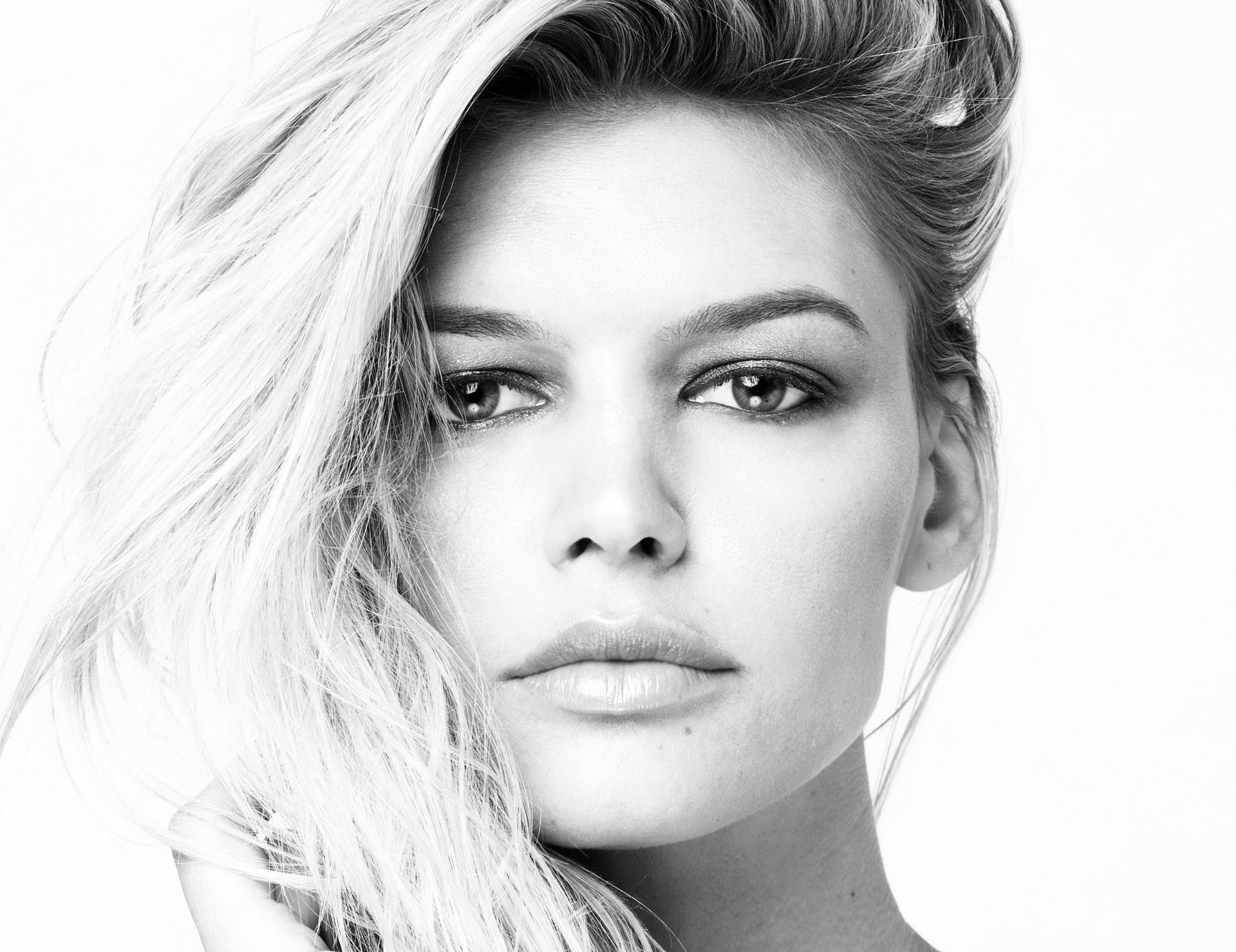 Actresses, Kelly Rohrbach, American, Black and White, Face