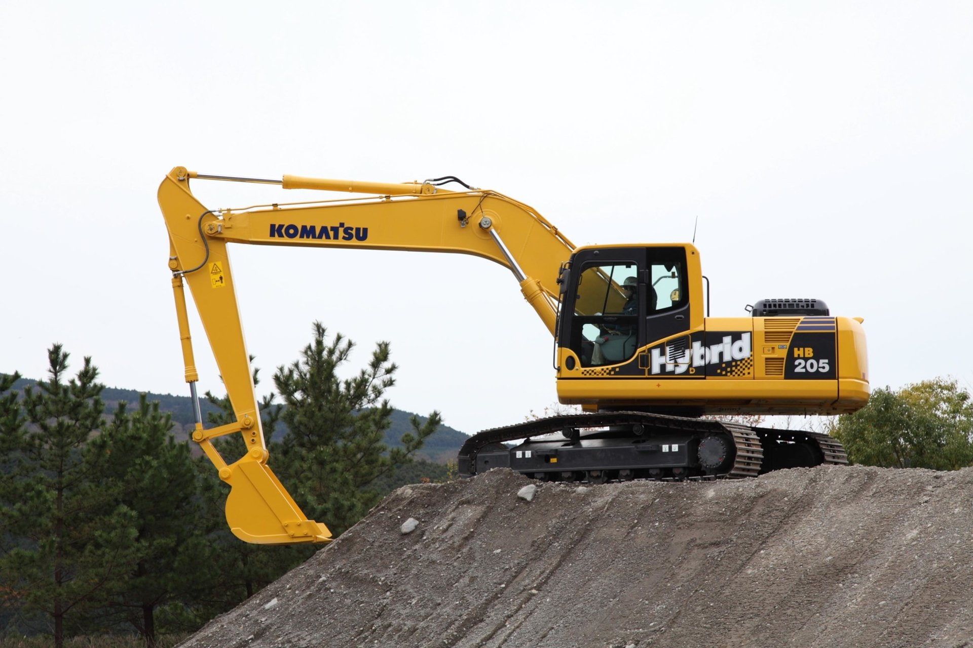Vehicles, Excavator, Hybrid Excavator, Komatsu HB205