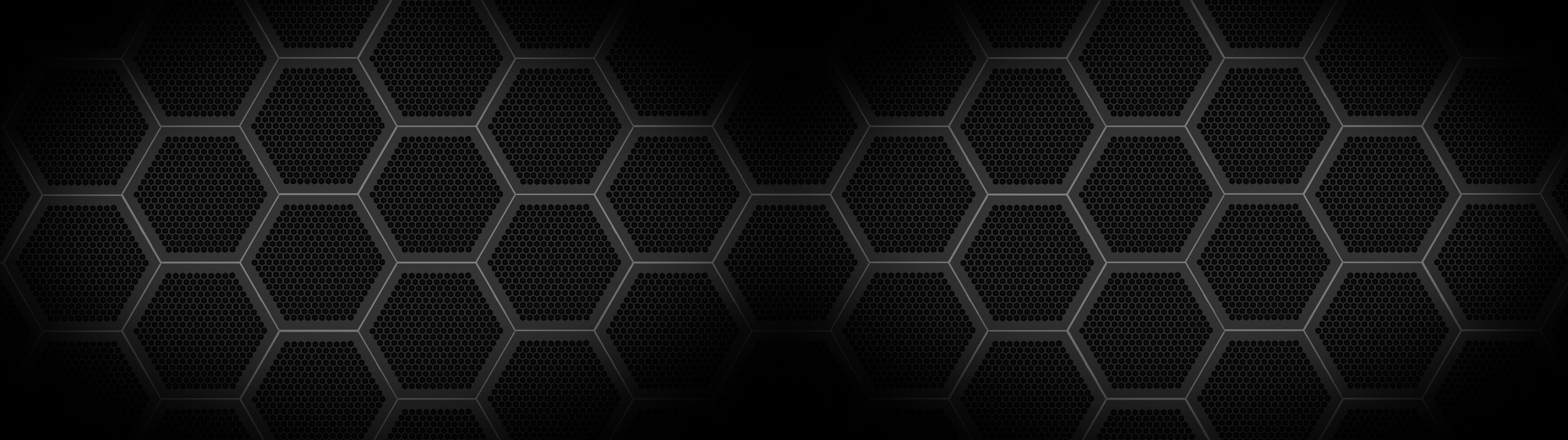 black and white honeycomb wallpaper, pattern, texture, digital art
