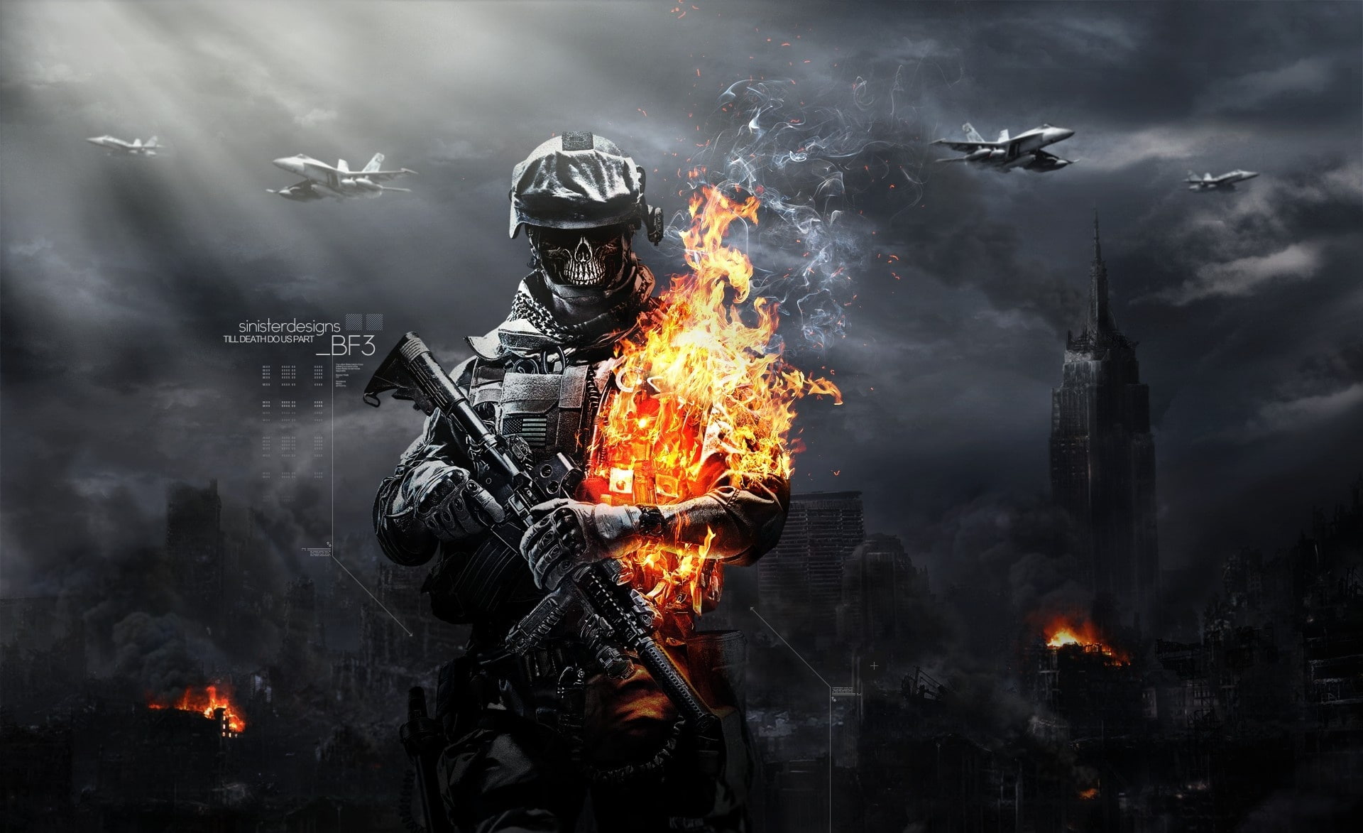 Battlefield 3 Zombies HD Wallpaper, Call of Duty wallpaper, Games