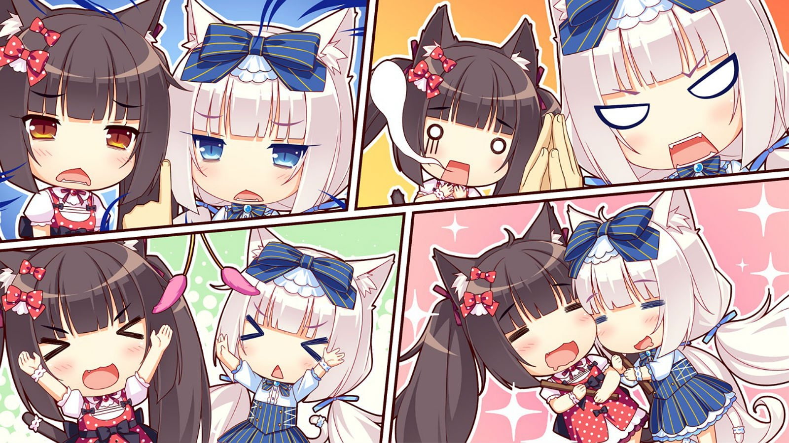 (sayori), catgirl, chibi, chocola, game, nekopara, vanilla