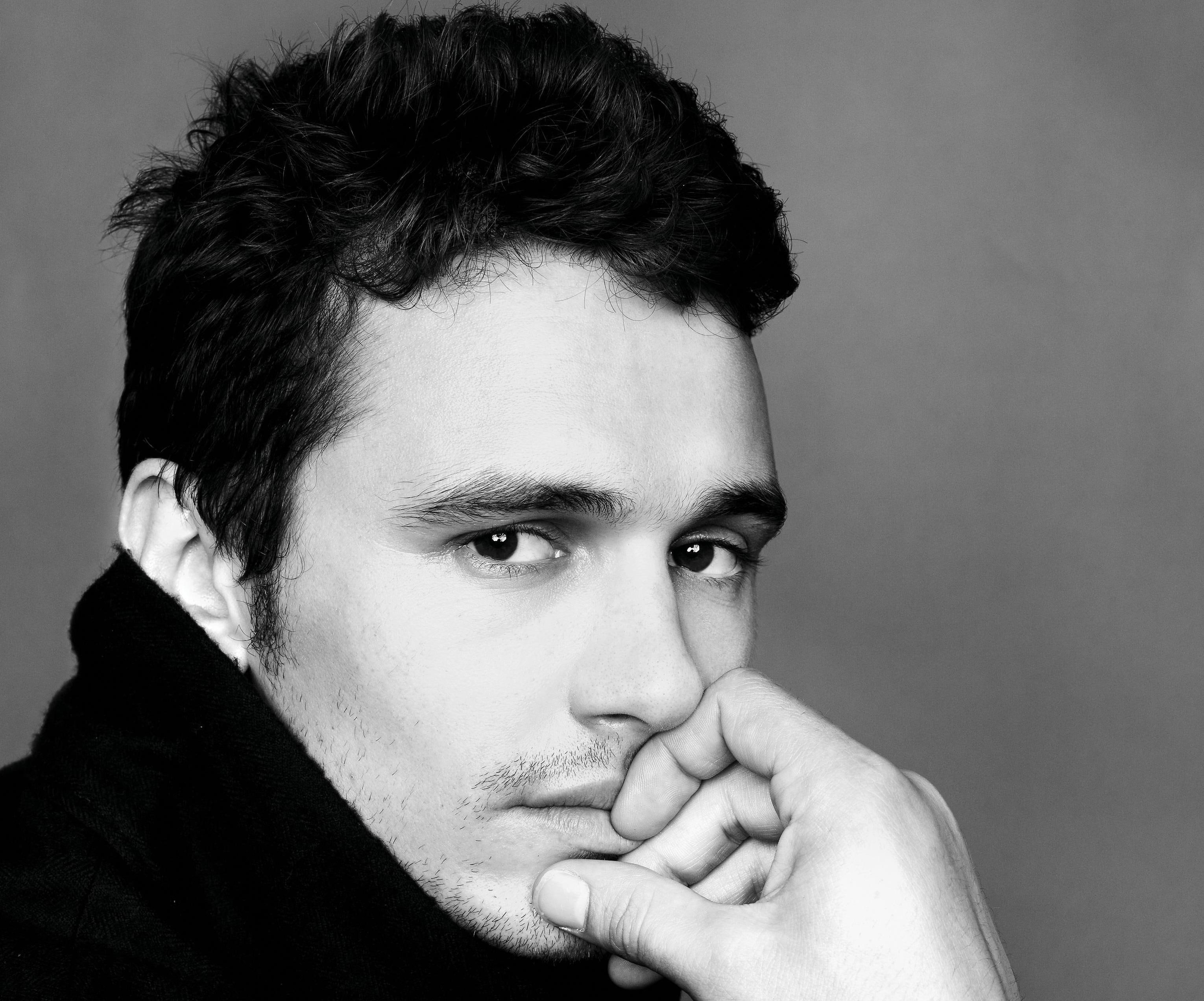 actor, black and white, male, James Franco