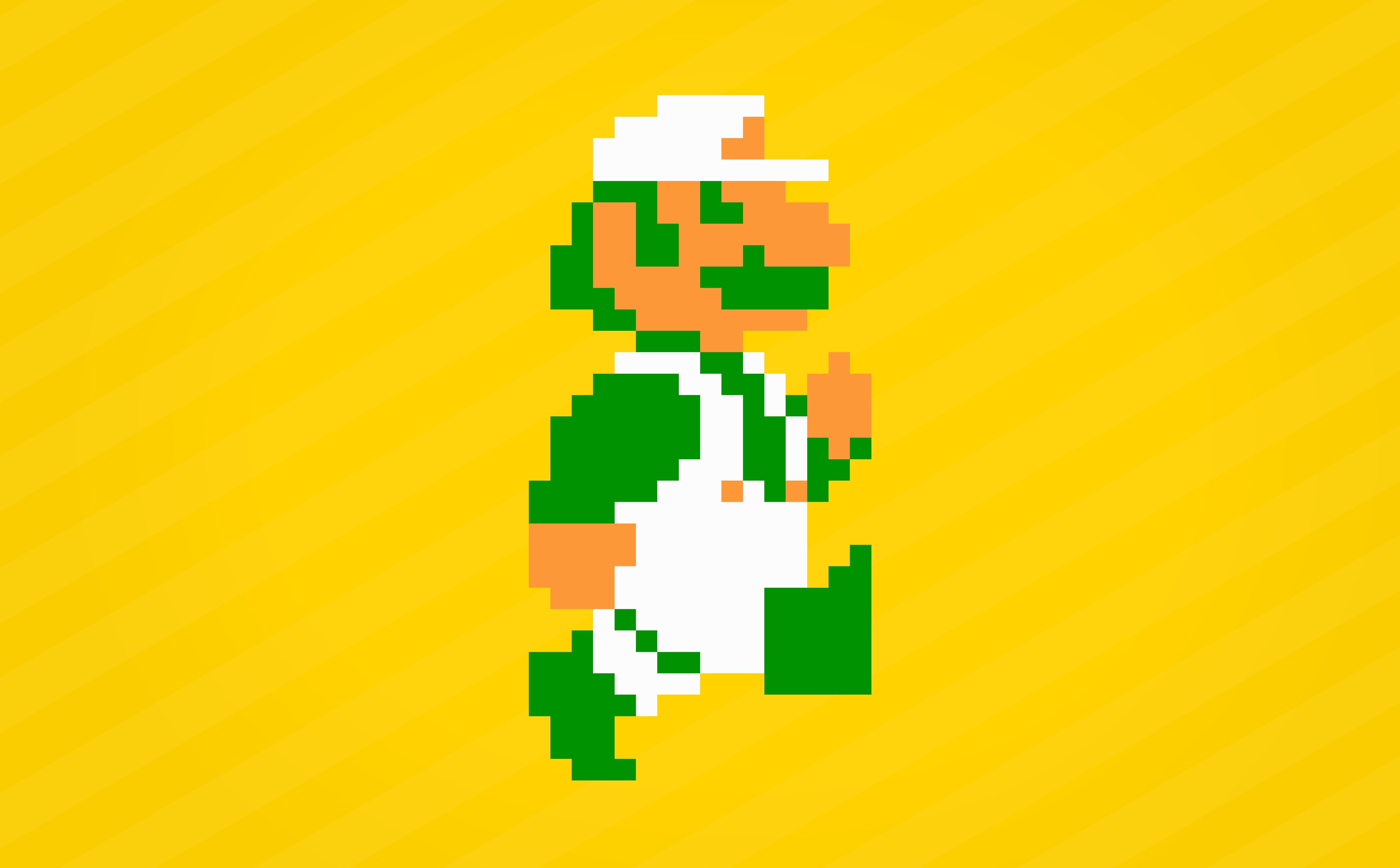 Super Luigi, Luigi illustration, Games, Mario, SuperMarioBros