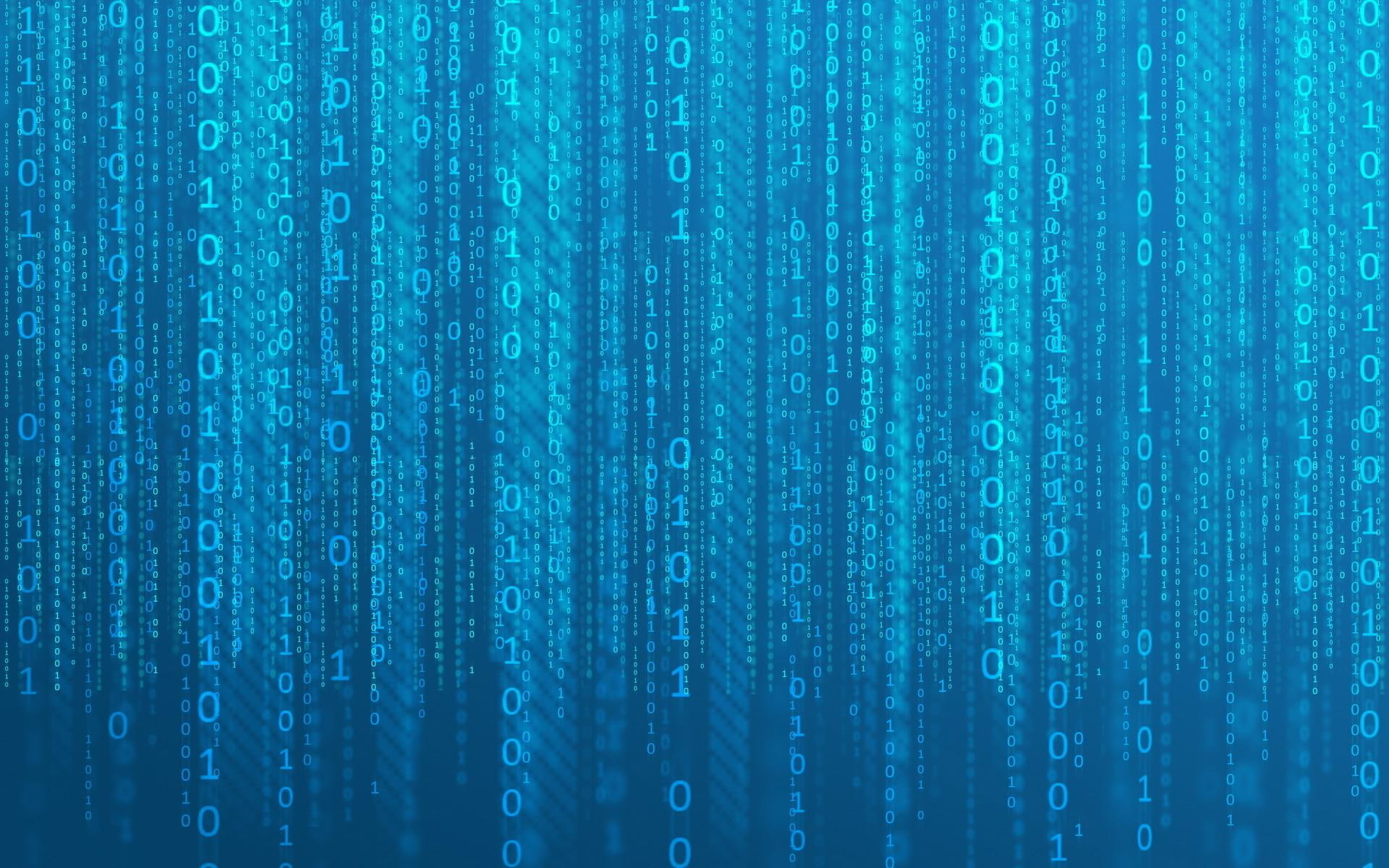 Matrix Binary, 3d and abstract