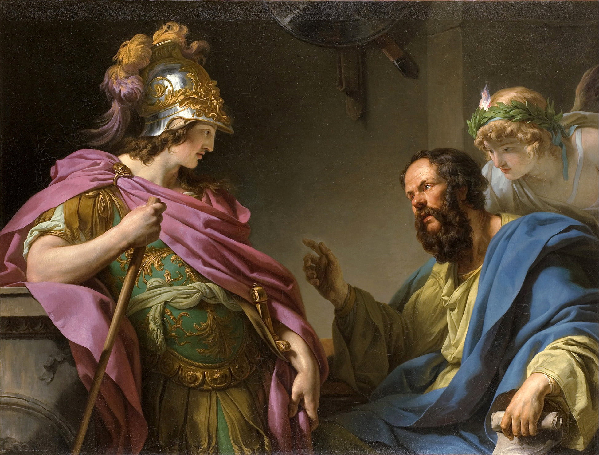 François-André Vincent, Alcibades being taught by Socrates