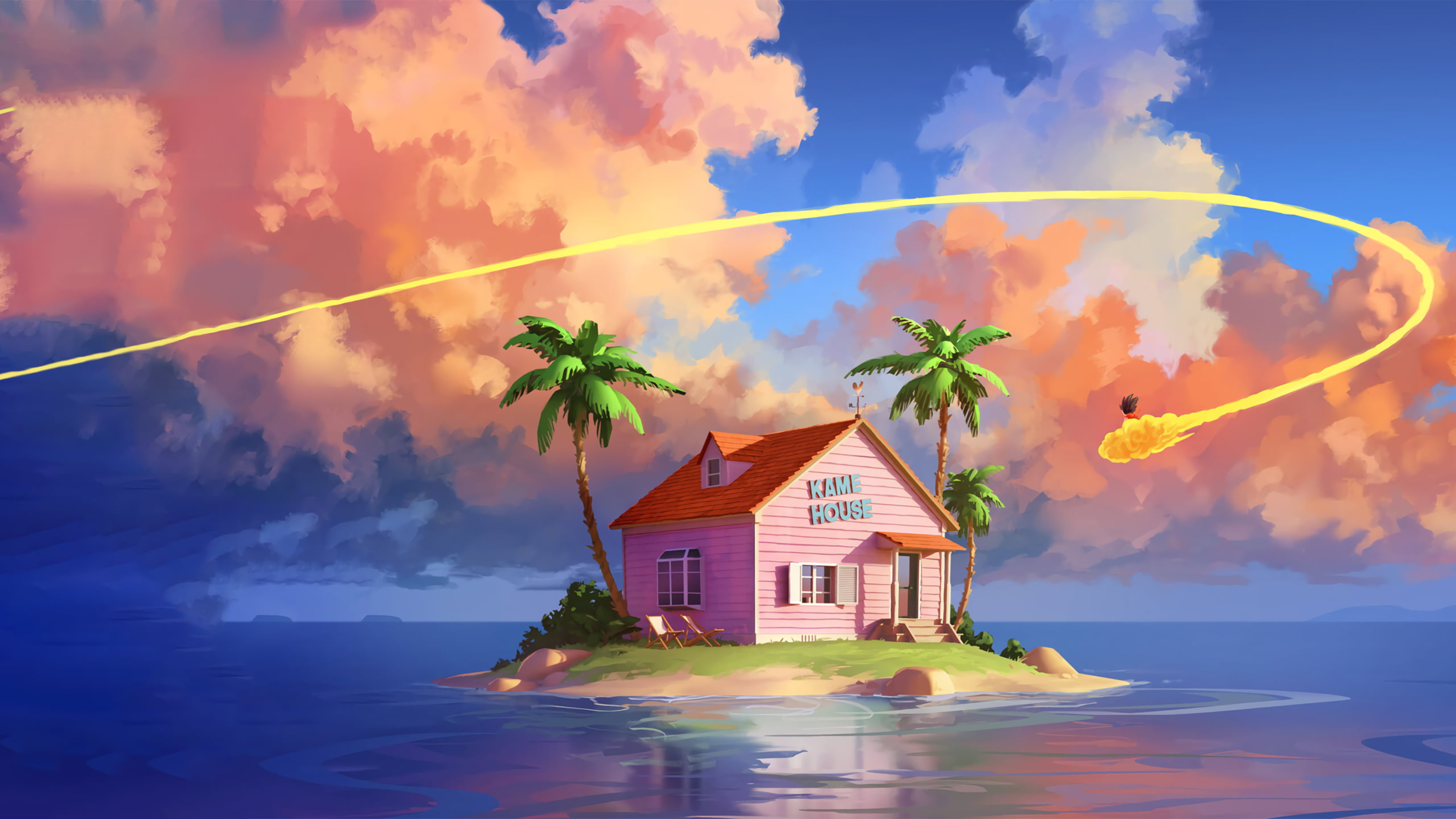 Master Roshi House 4K Wallpaper