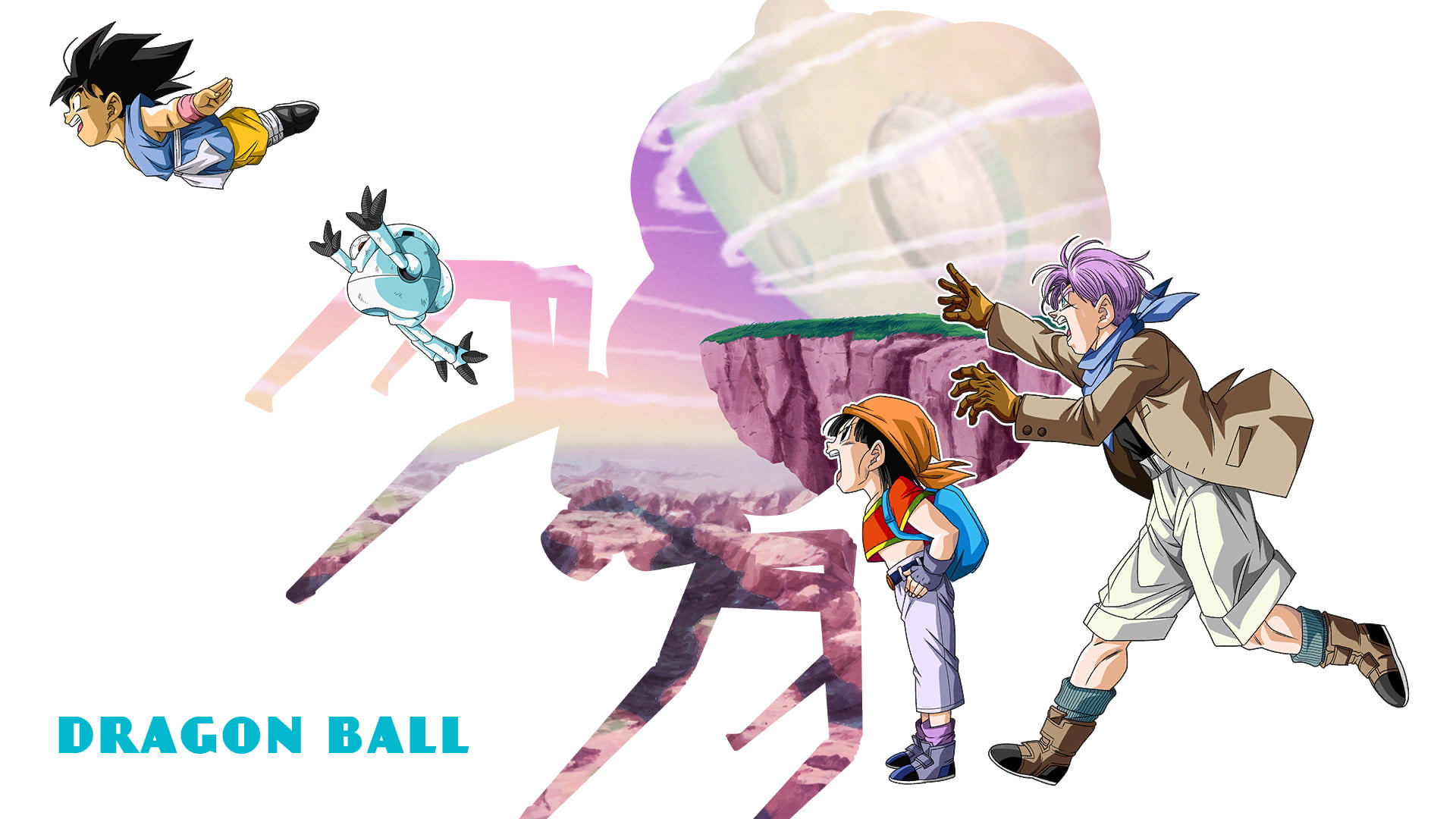 Dragon Ball, Dragon Ball GT, Kid Goku, Pan, Trunks (character)