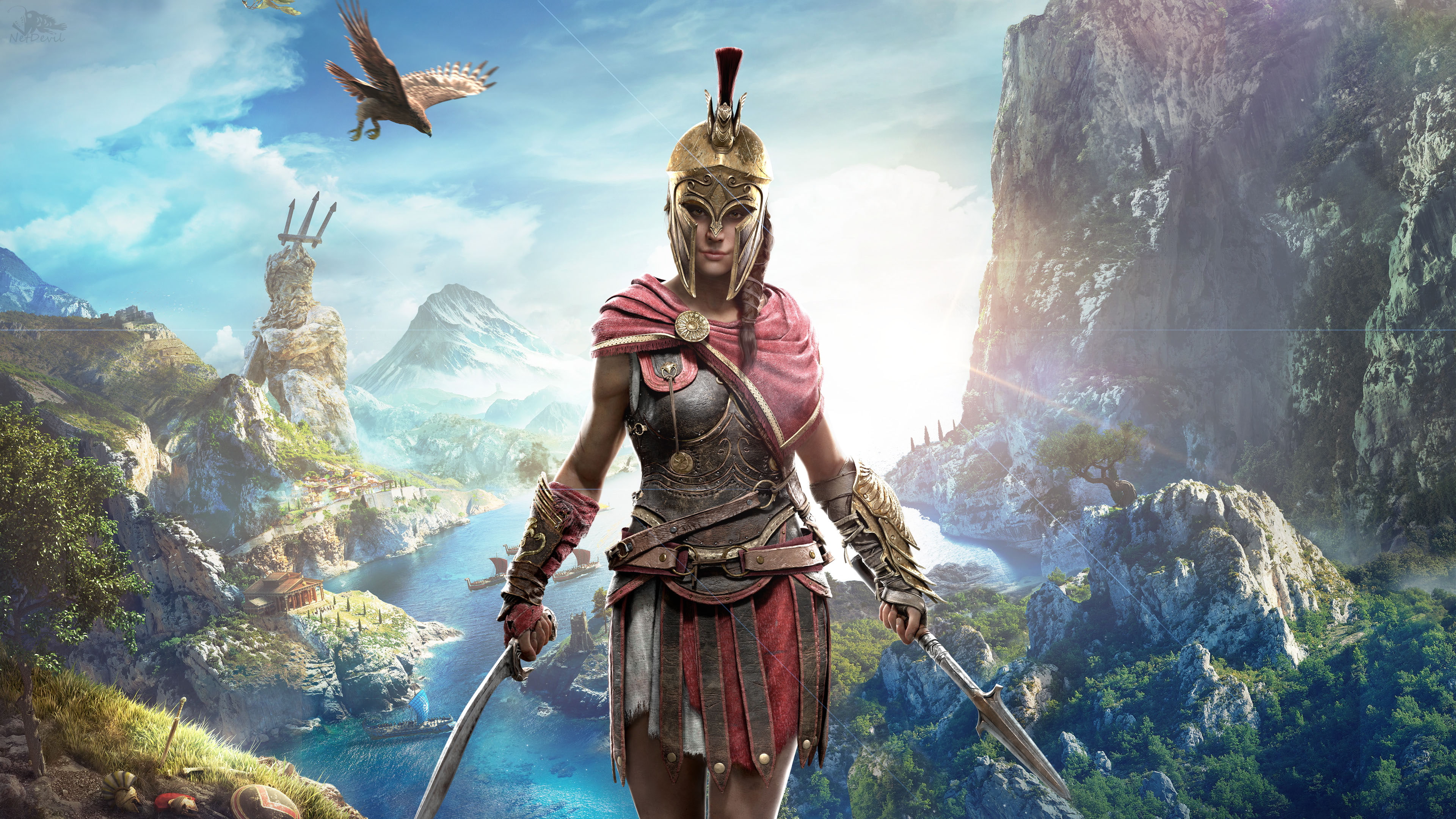 Kassandra in Assassin's Creed Odyssey 4K