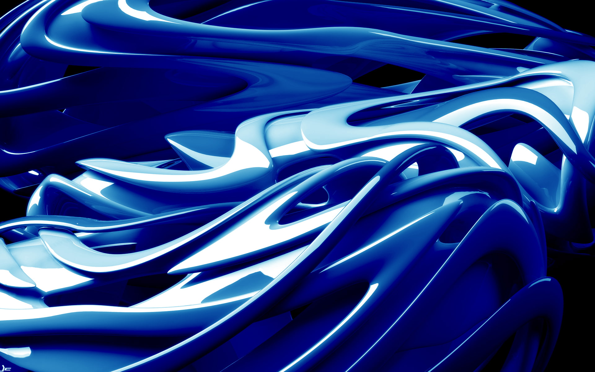 Fractal HD, blue abstract illustration