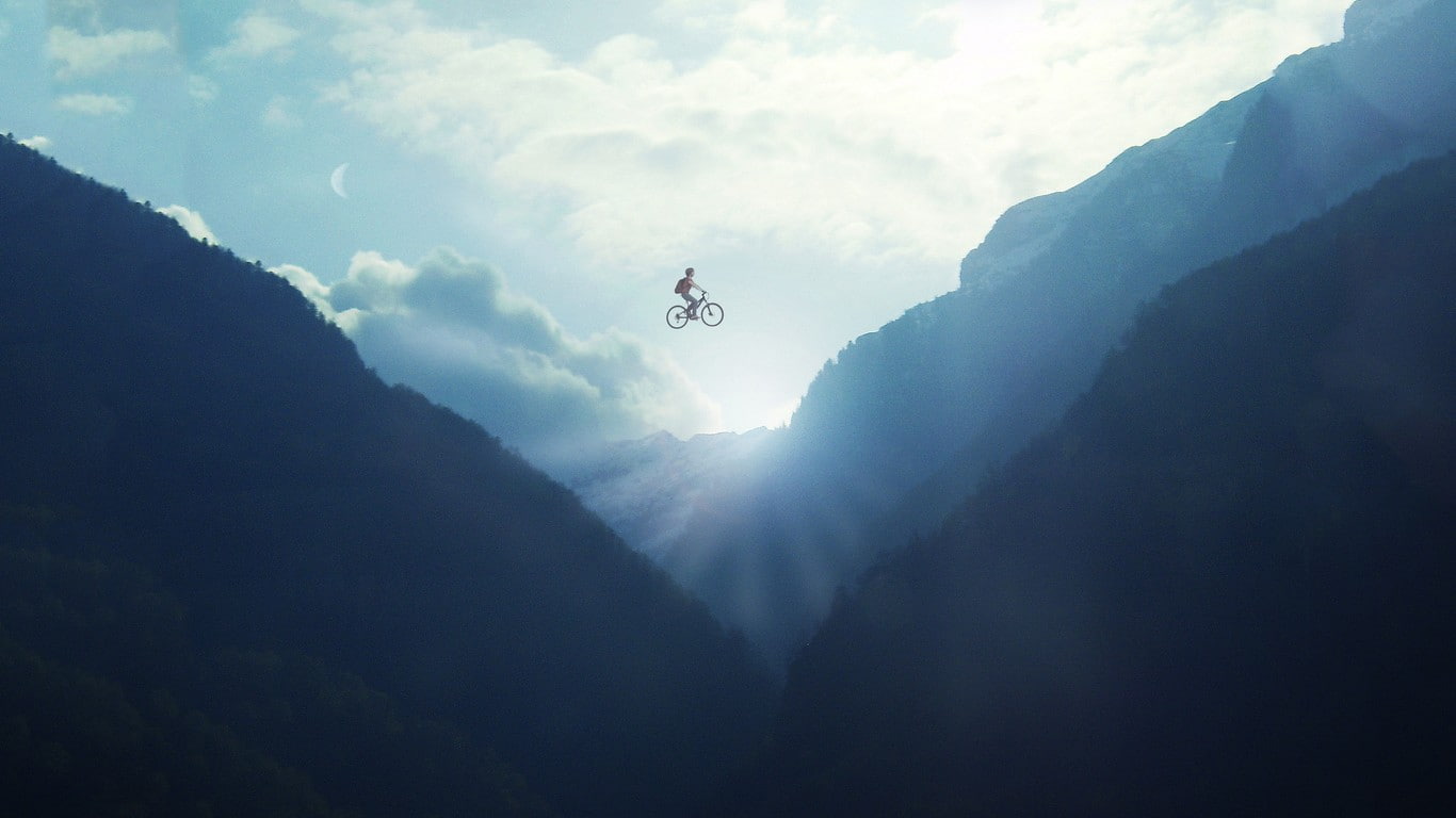 Photography, Landscape, Mountain, Bike, 1366x768