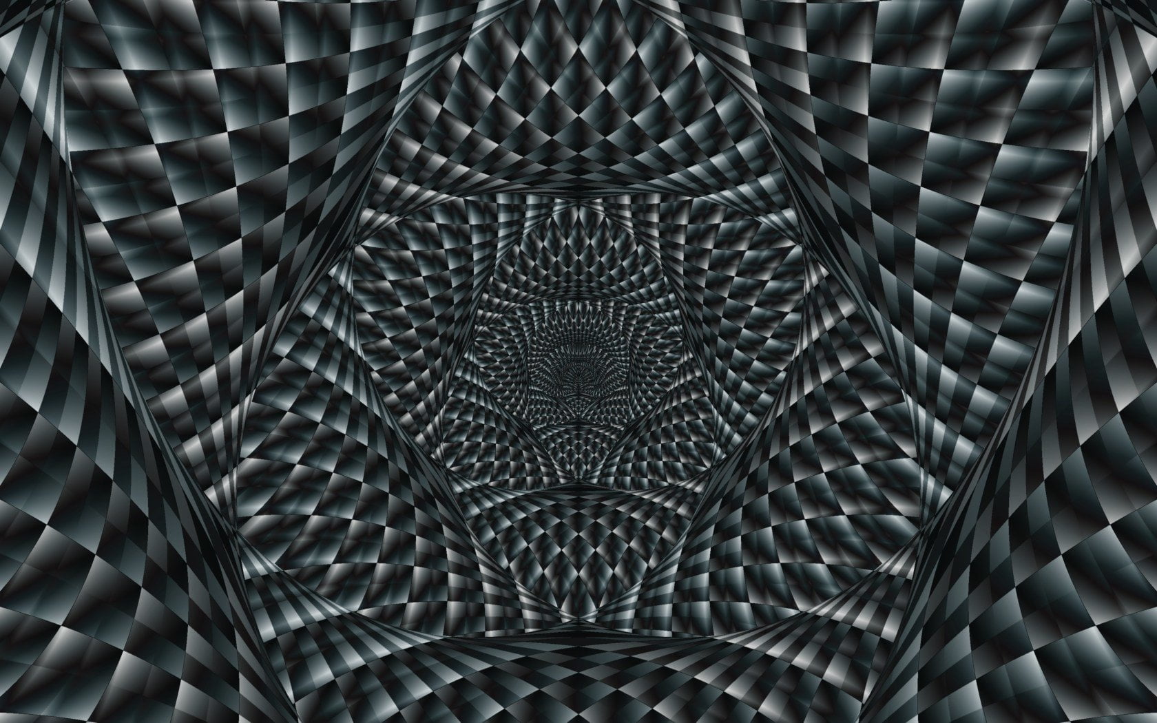 black illusion digital wallpaper, Artistic, Psychedelic, Pattern