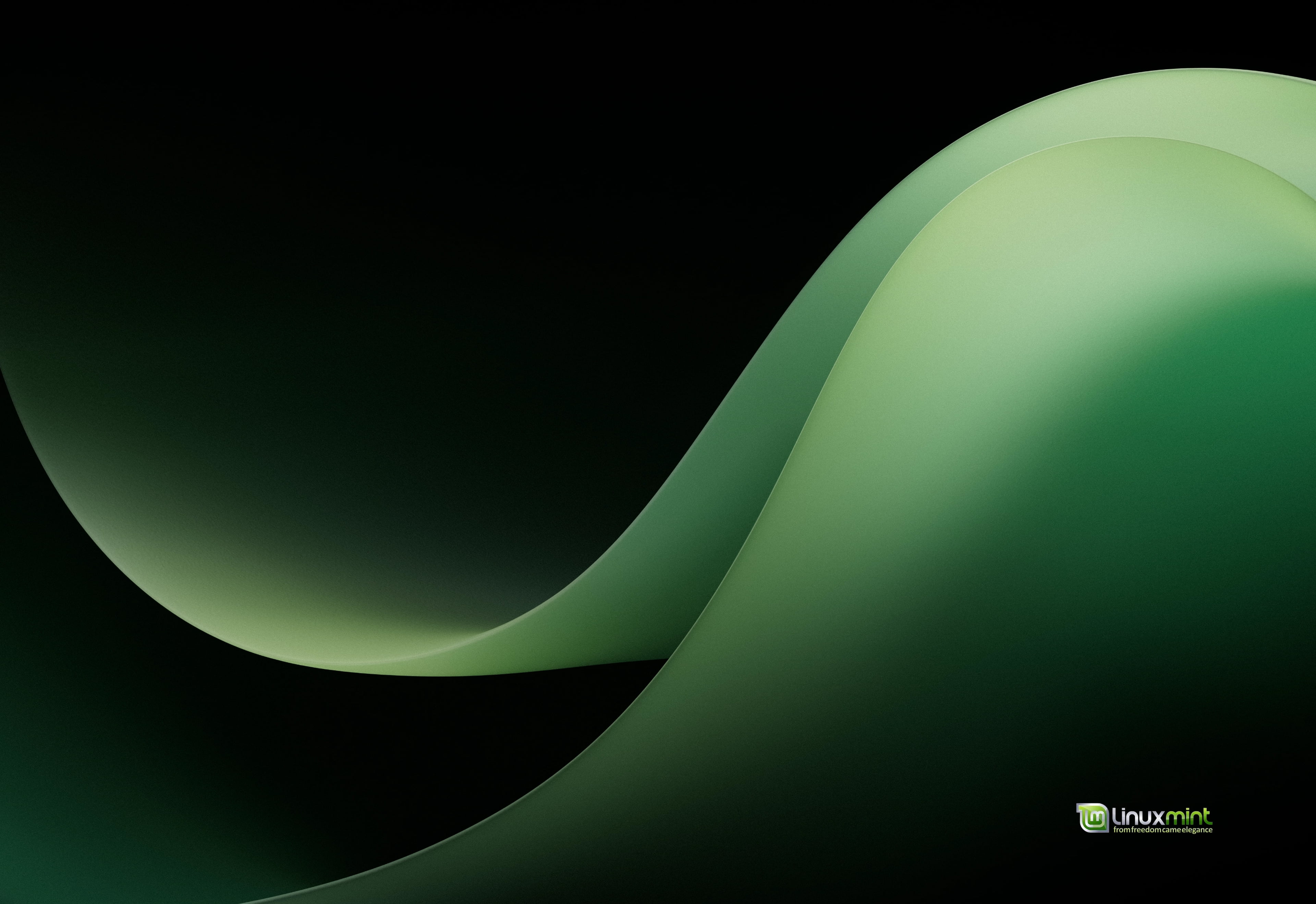 Linux Mint, abstract, minimalism, simple background