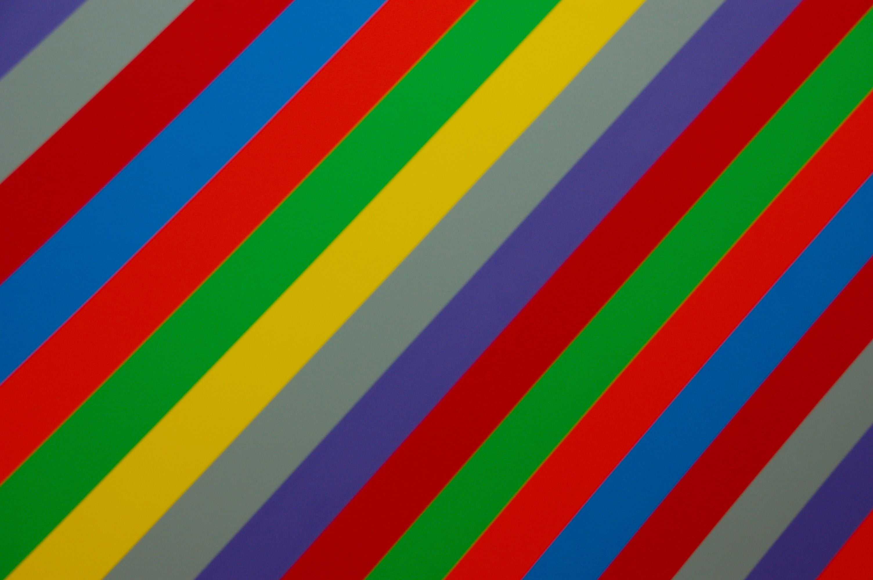 multicolored stripe wallpaper, lines, stripes, obliquely, backgrounds