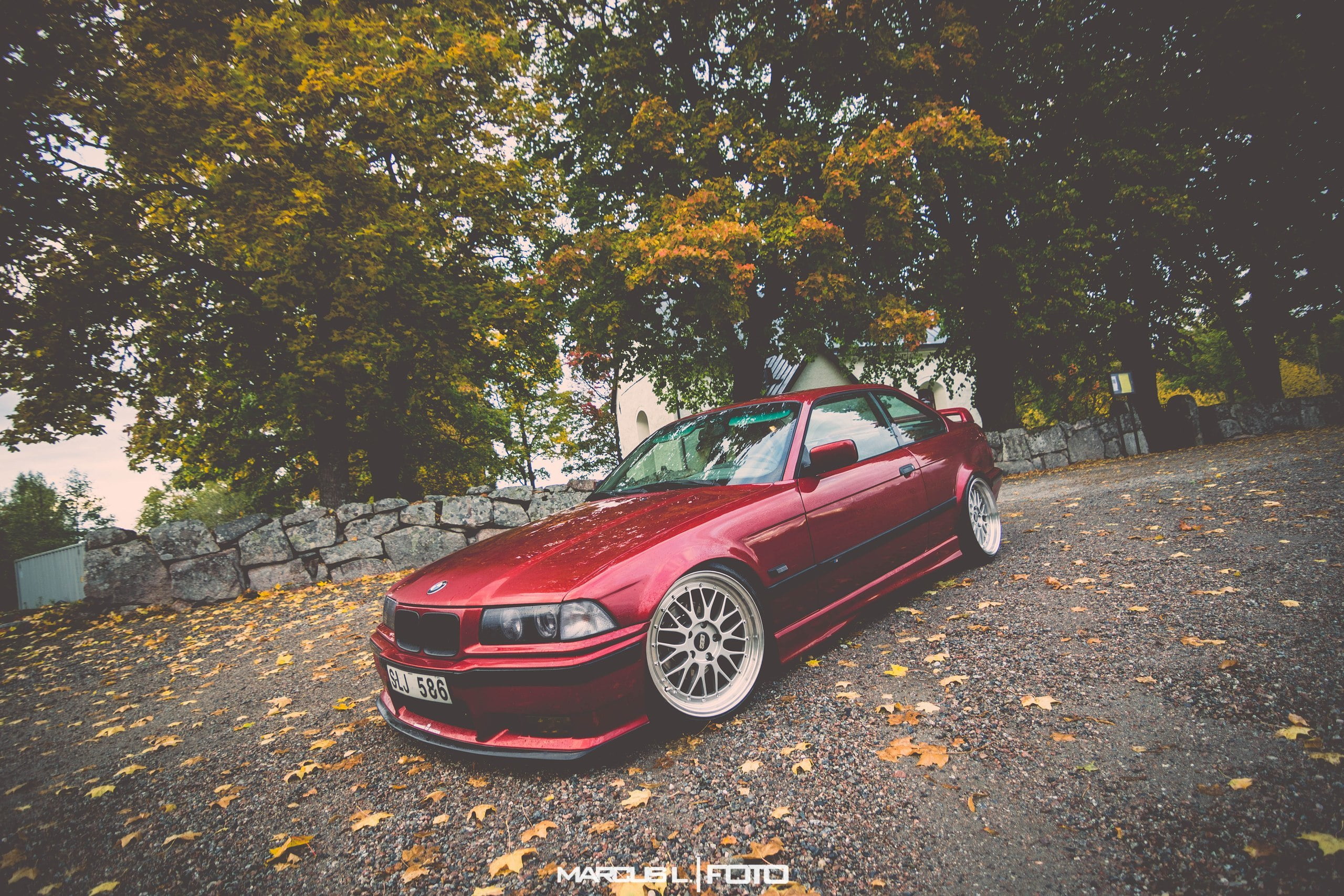 red BMW 3-series coupe, E36, car, land Vehicle, transportation