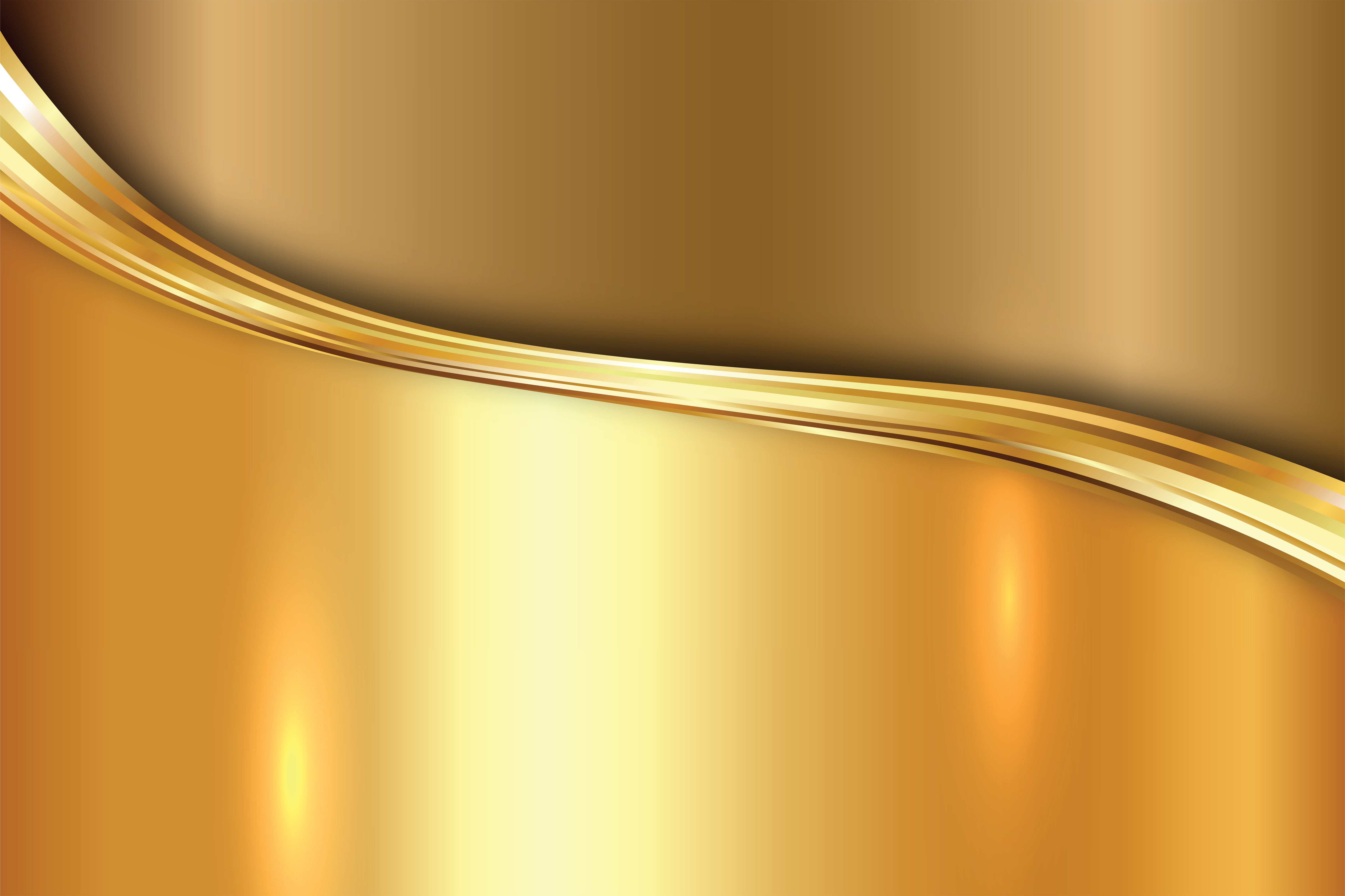 gold digital wallpaper, metal, vector, plate, golden, background