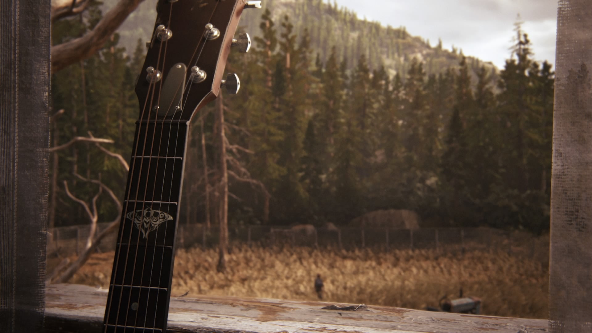 guitar, The Last of Us 2, Ellie Williams, Farm House, forest