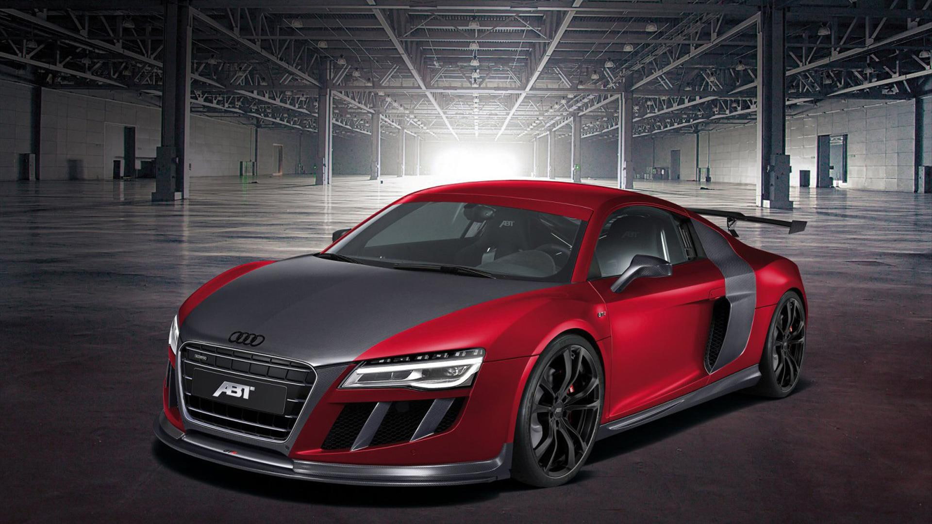 ABT Audi R8 GTR 2013, red and black audi coupe, cars