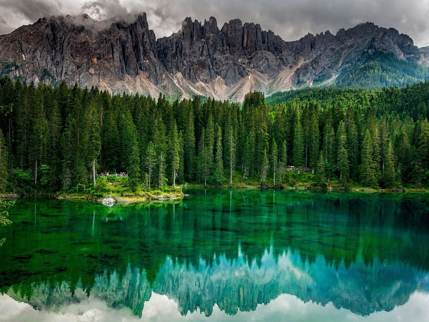 green, lake, reflection, emerald, trees, photography, nature