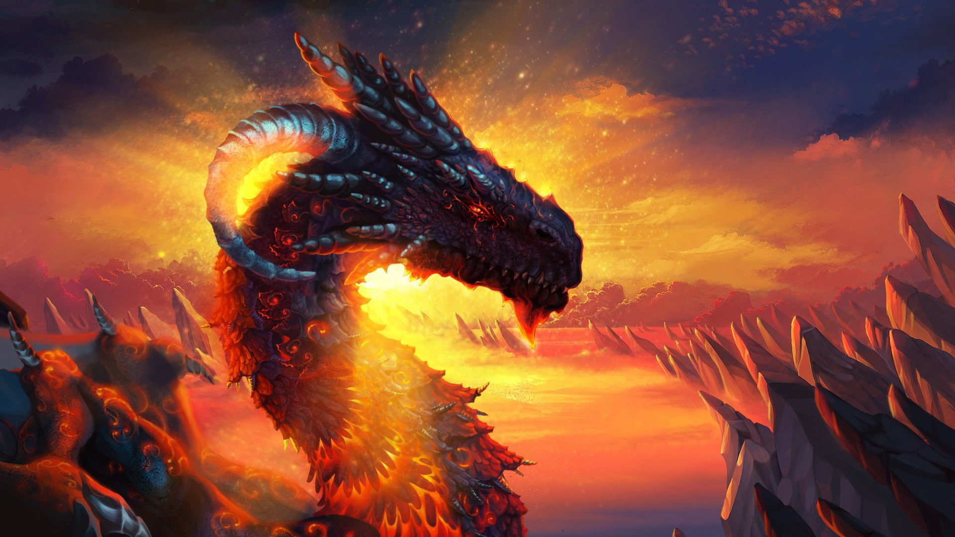 Free download | HD wallpaper: artwork, Concept Art, dragon, fantasy Art ...