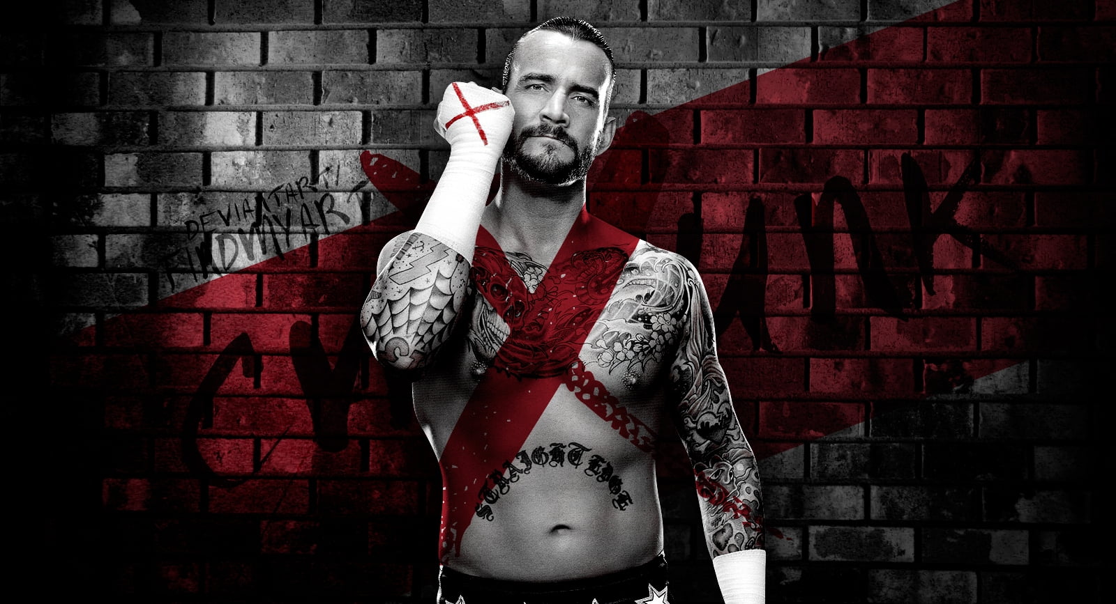Cm Punk Dark Background, CM Punk wallpaper, WWE, wrestler, wall - building feature