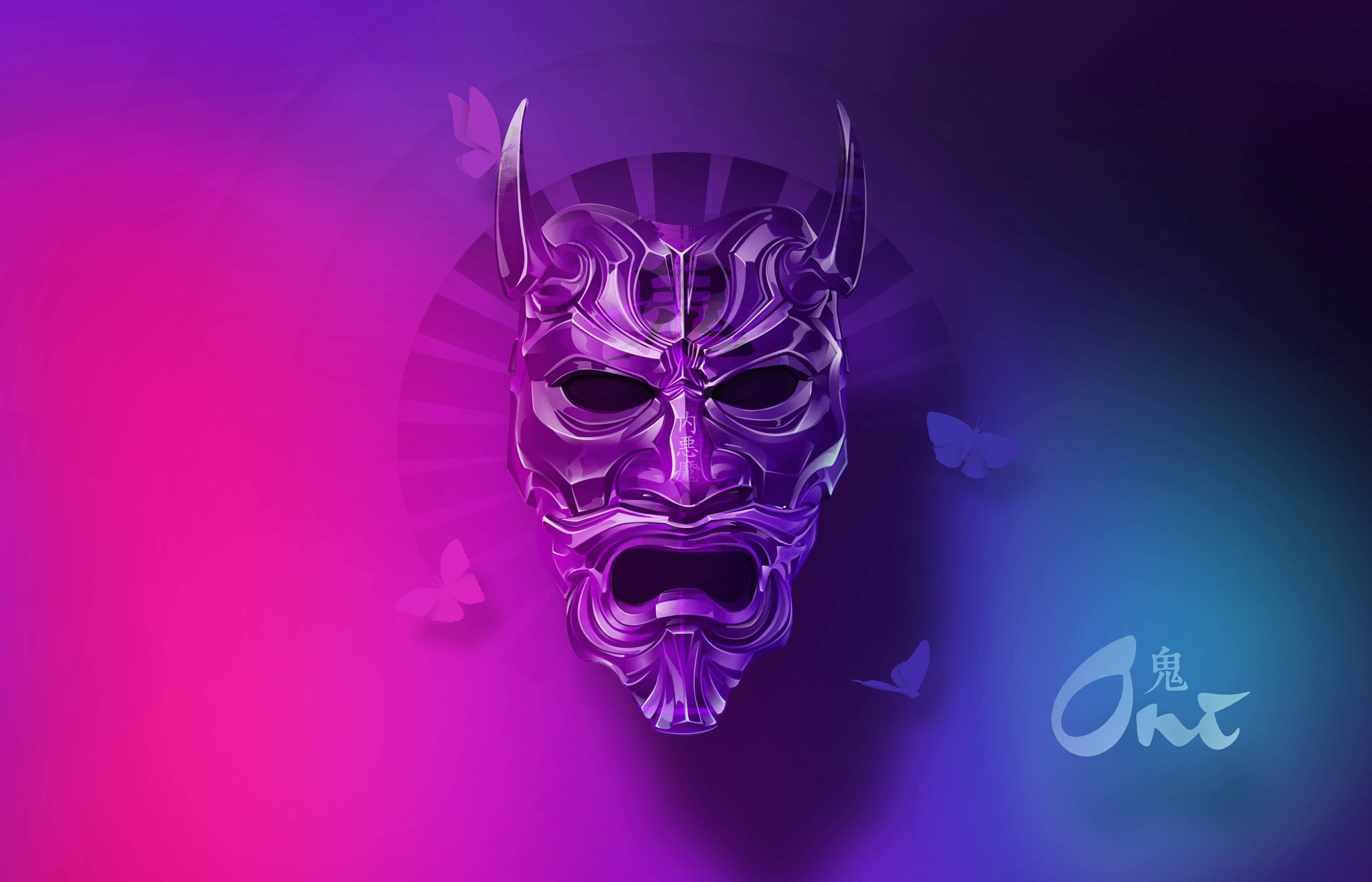 Oni Mask, Devil mask, 5K