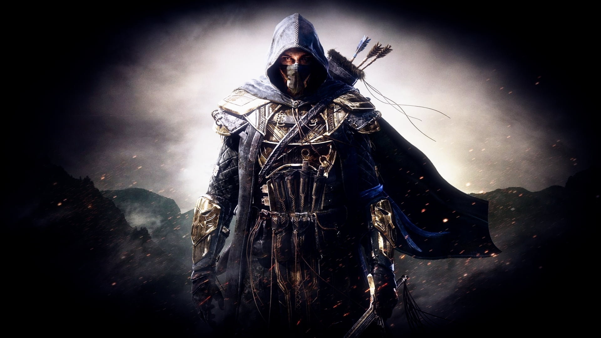 man with arrows wallpaper, The Elder Scrolls Online, video games