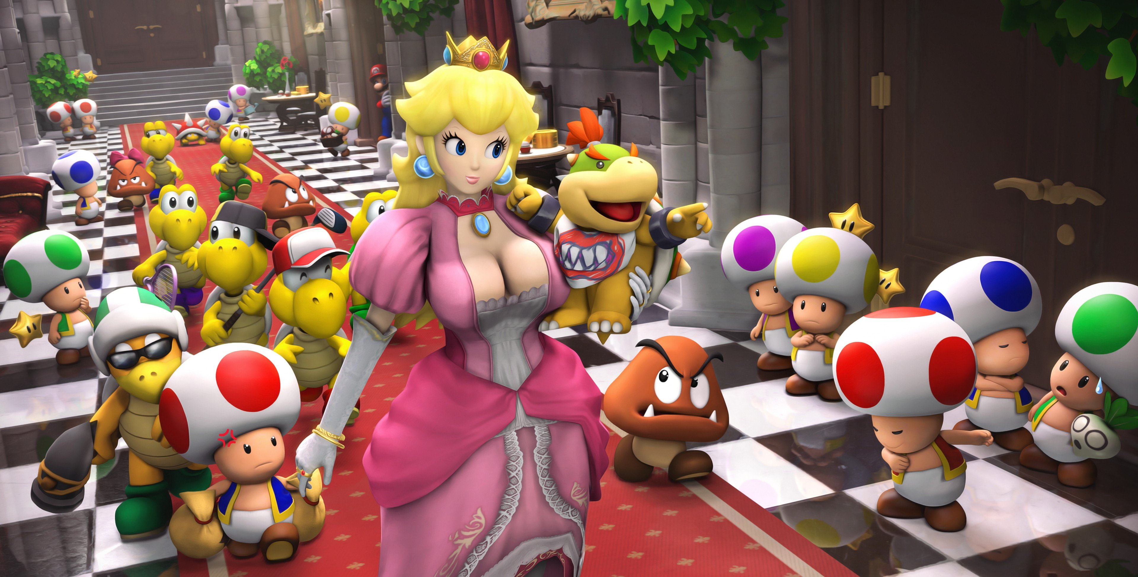 Princess Peach, render, Super Mario, video games
