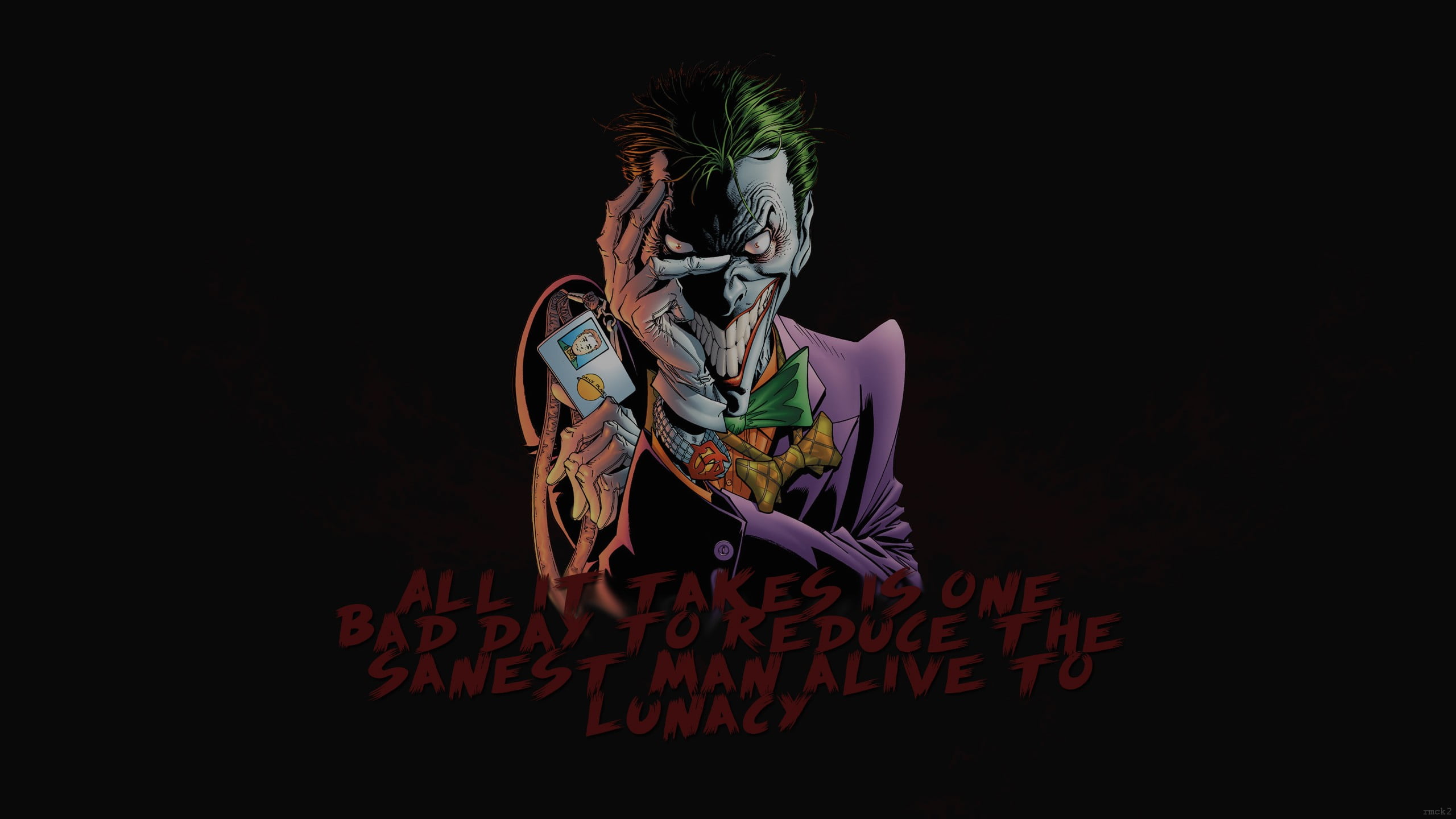The Joker wallpaper, Batman Begins, quote, art and craft, studio shot
