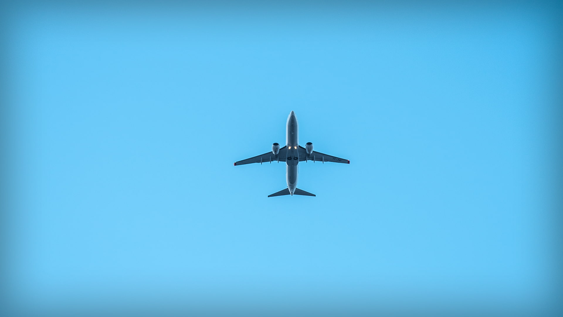 airplane, Tourism, sky, blue, cyan, minimalism, aircraft, planes