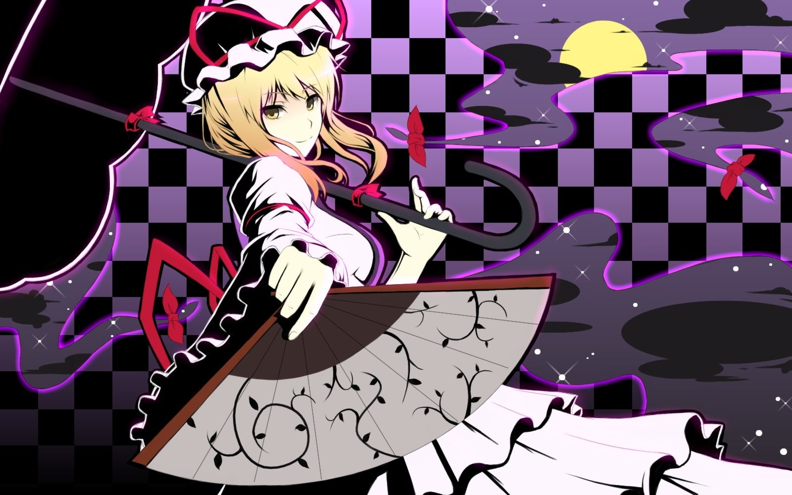 Free Download Hd Wallpaper Anime Blondes Girls Tabard Touhou Umbrellas Yakumo Yukari 5167