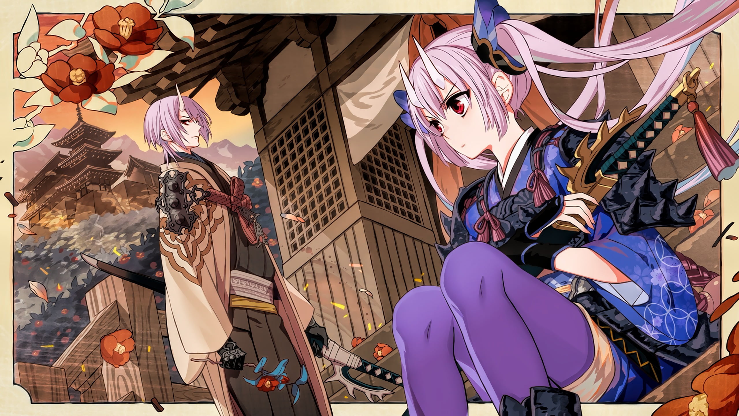 women's assorted clothes, Chain Chronicle, pink hair, low angle view