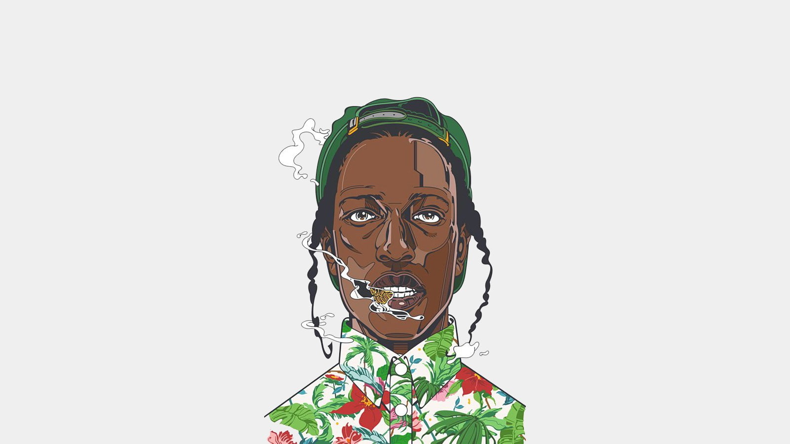 A$AP Rocky, Smoke, Caricature