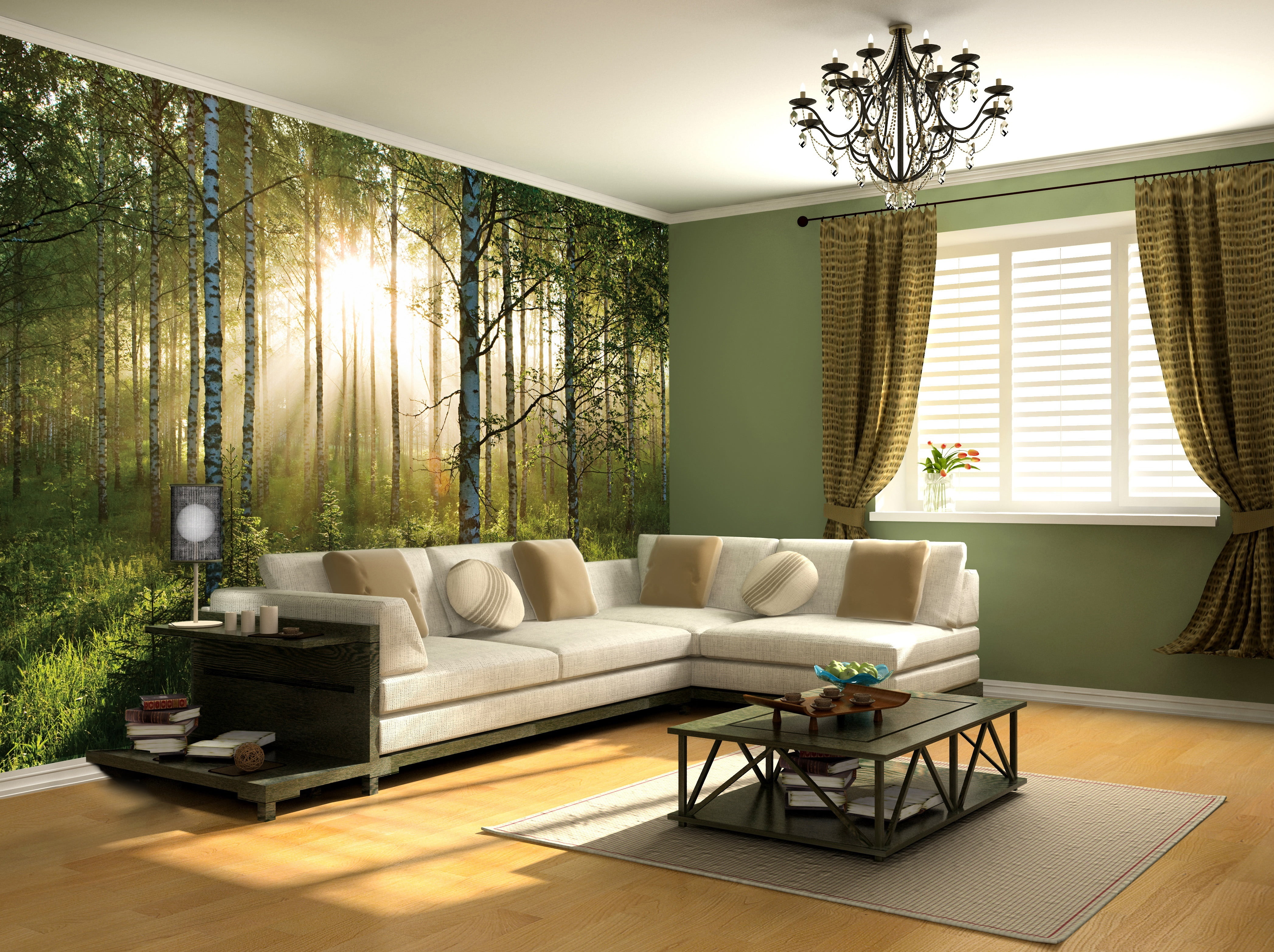 white corner sofa, design, style, room, interior, domestic Room