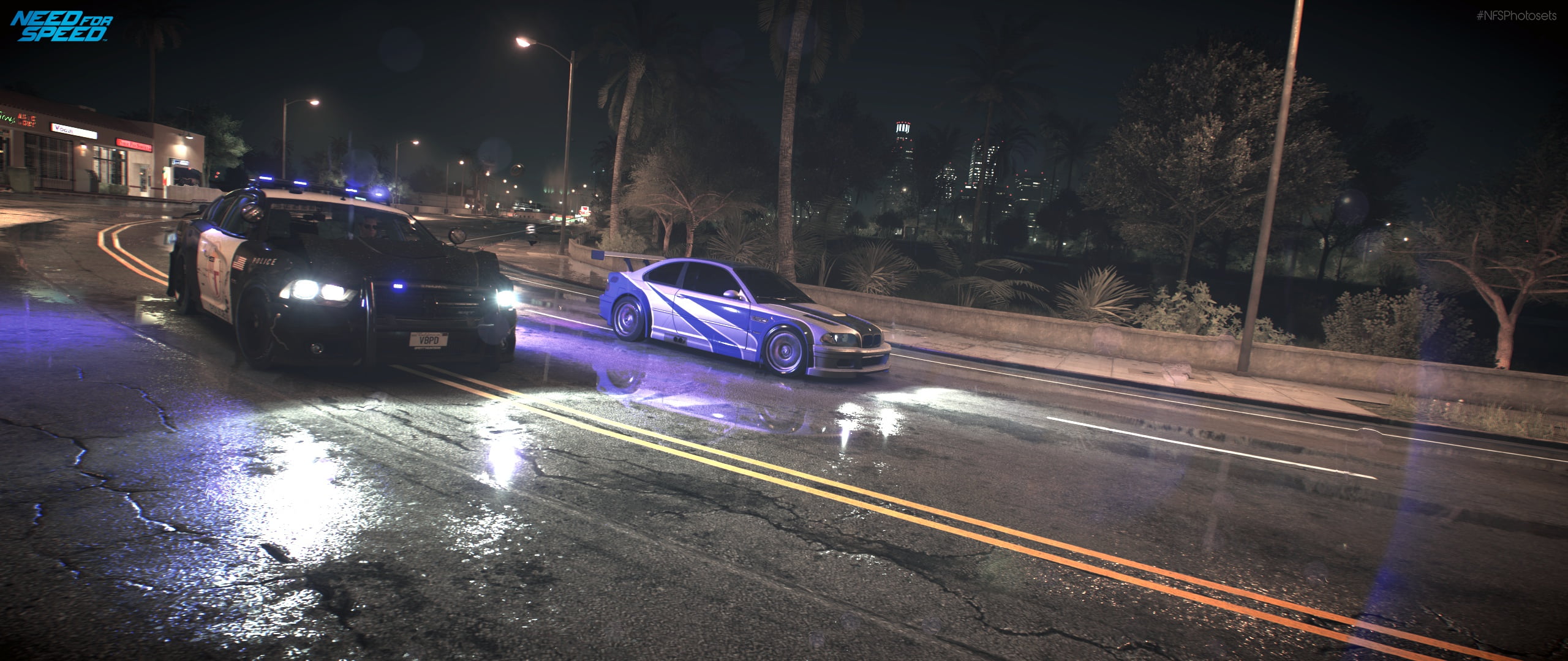 chase, BMW, Dodge, NFS, Police, Night, Most wanted, NFSPhotosets