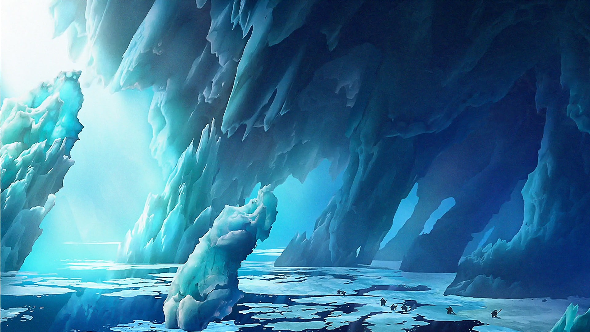 how to train your dragon concept art, ice, cold temperature