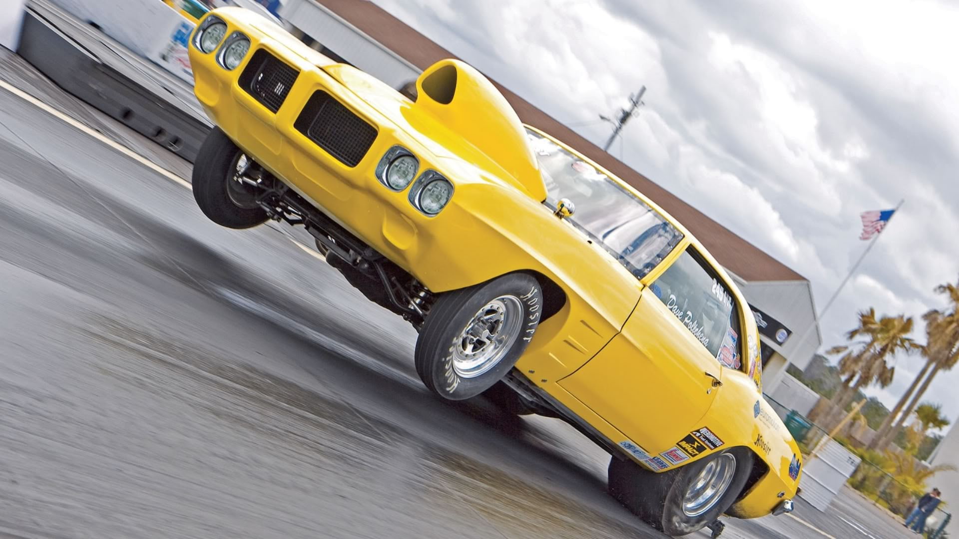 1969, dragster, firebird, pontiac, yellow
