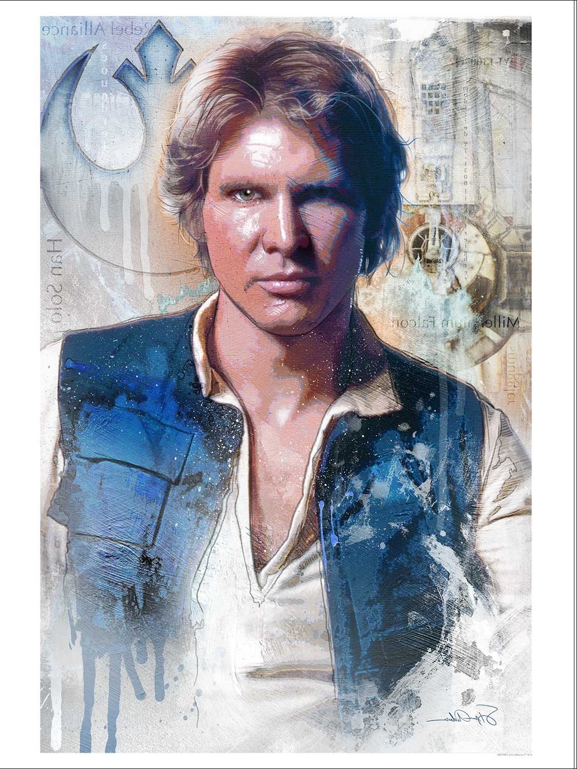 Han Solo, Join The Alliance, Star Wars, one person, front view