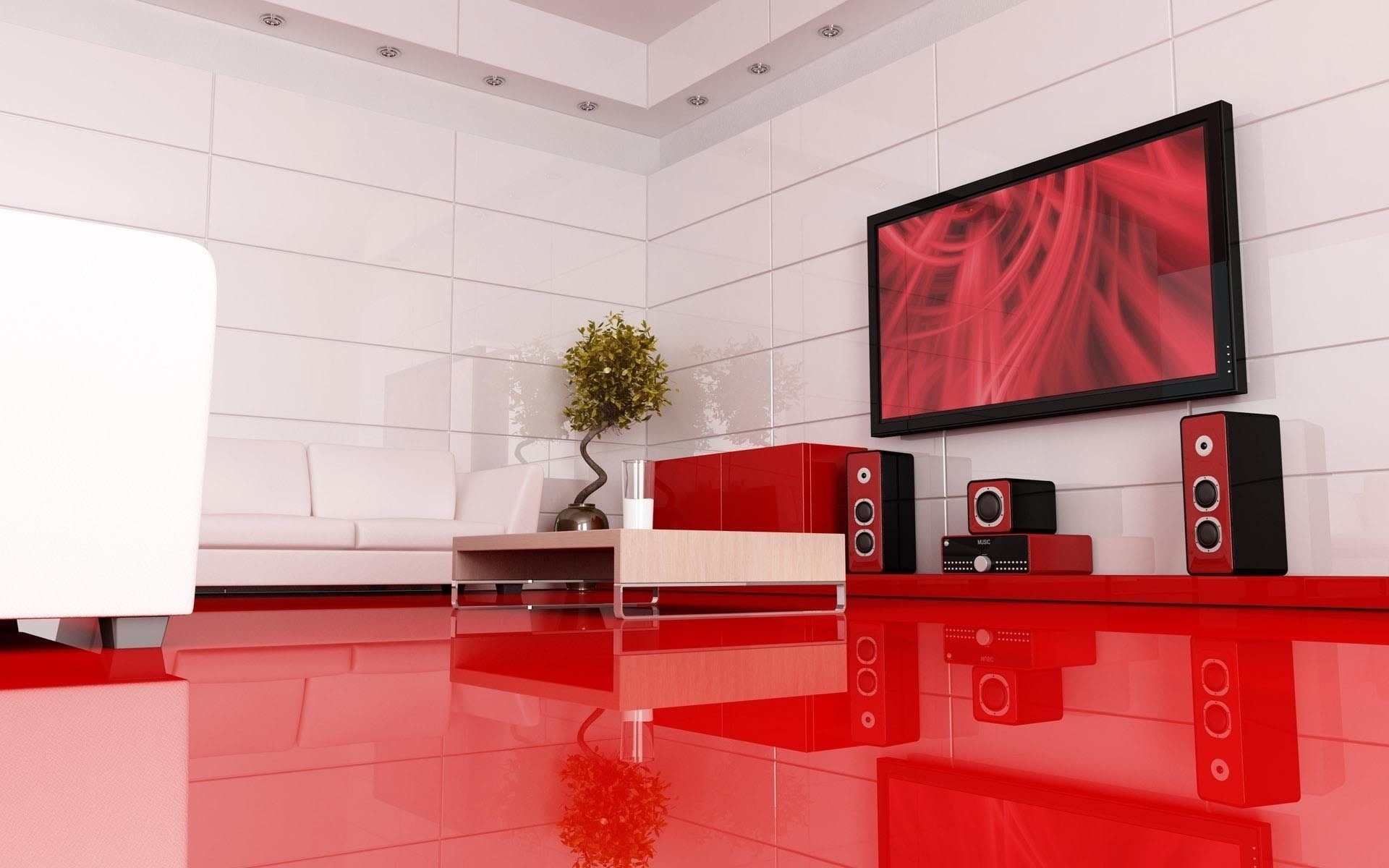 Room, Style, Design, Interior design, Modernism, red, built structure