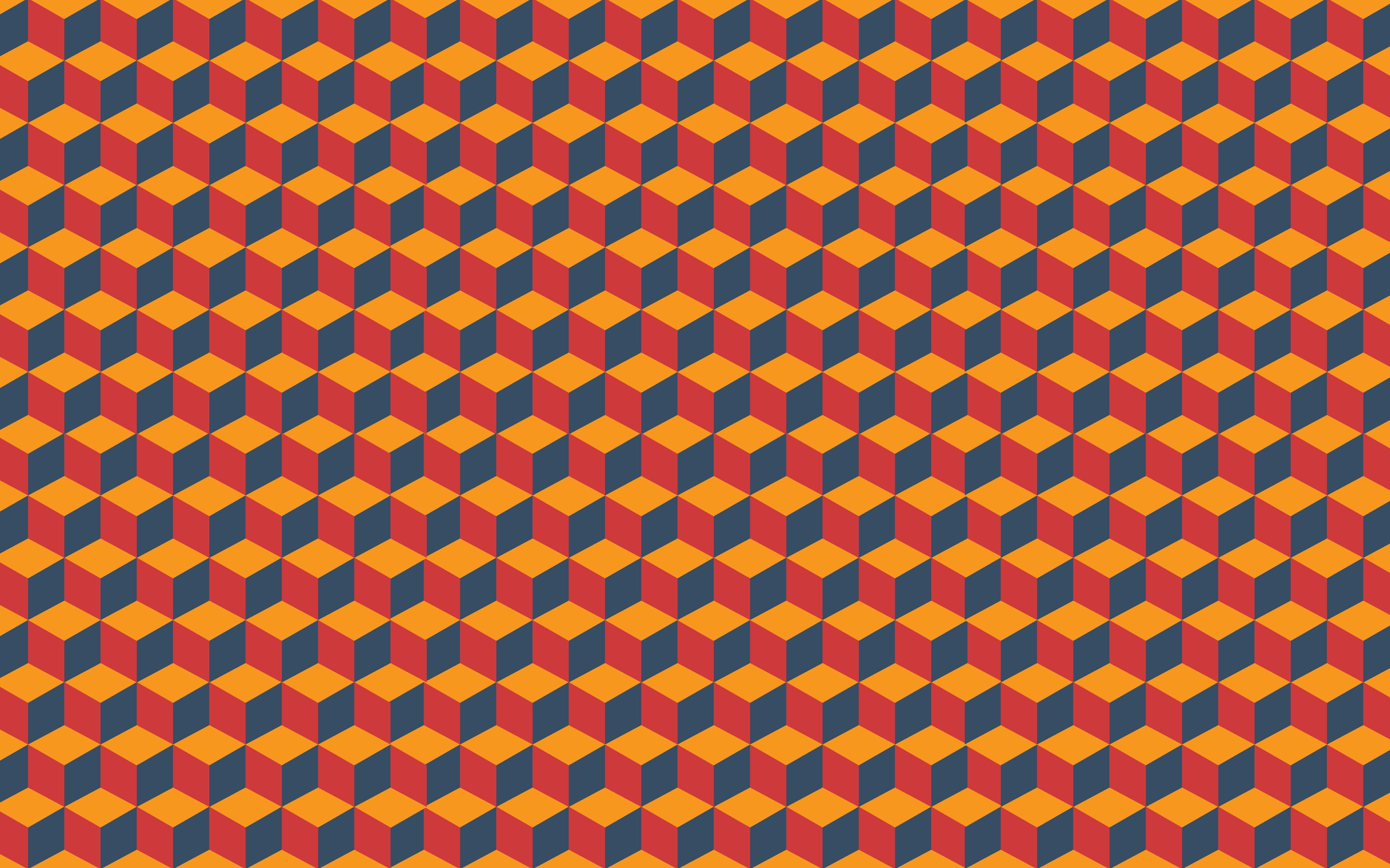 abstract, cube, Optical Illusion, pattern