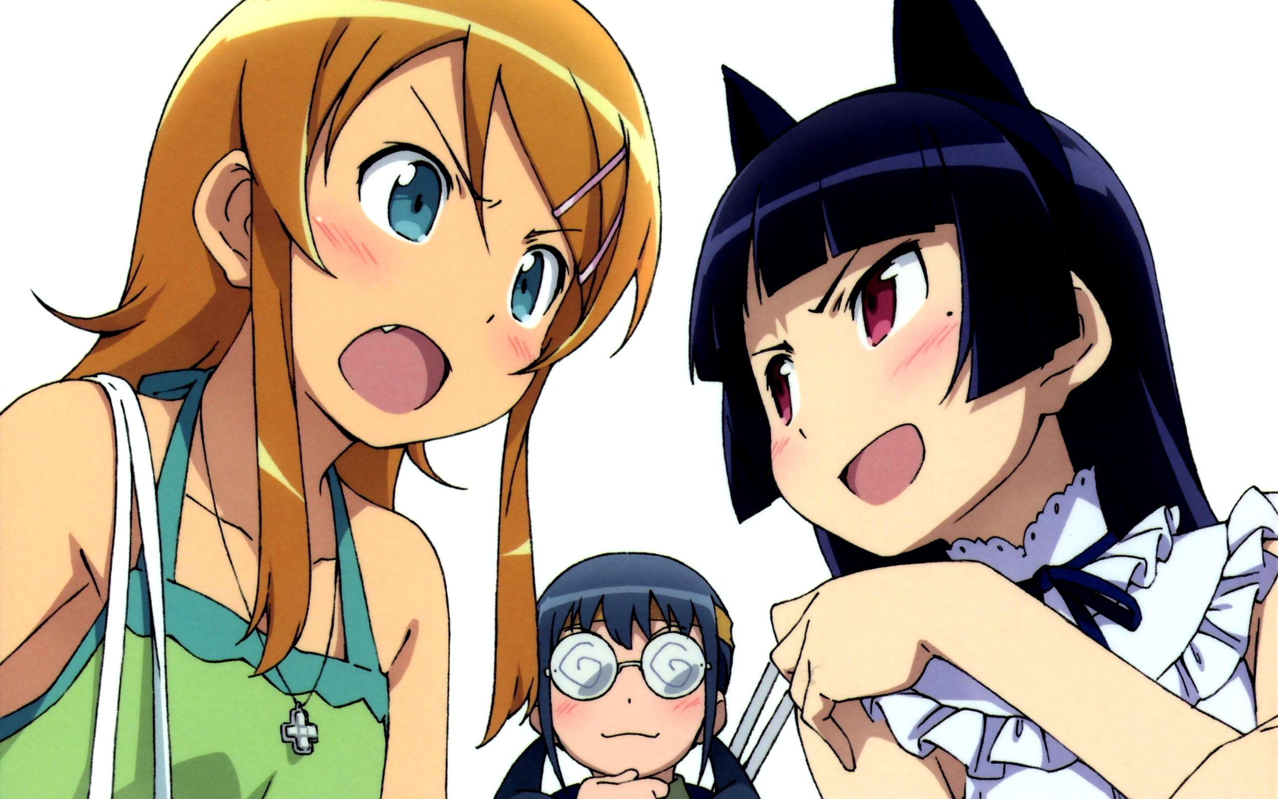 oreimo, white background, representation, human representation