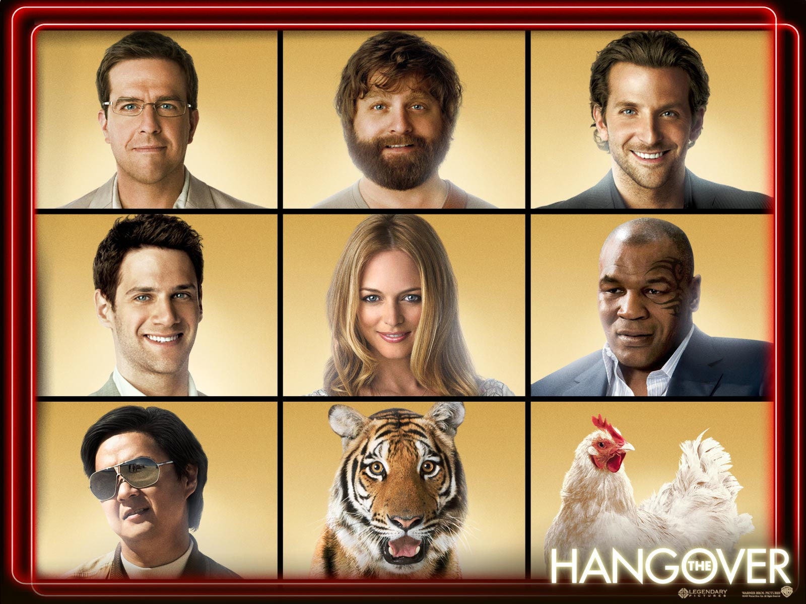 The Hangover digital wallpaper, Vegas, Bachelor party, actors